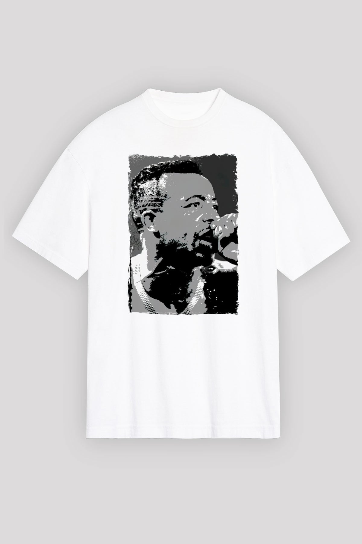 MC Hammer Beyaz Oversize Tişört Oversize T-shirt - TişörtFabrikası