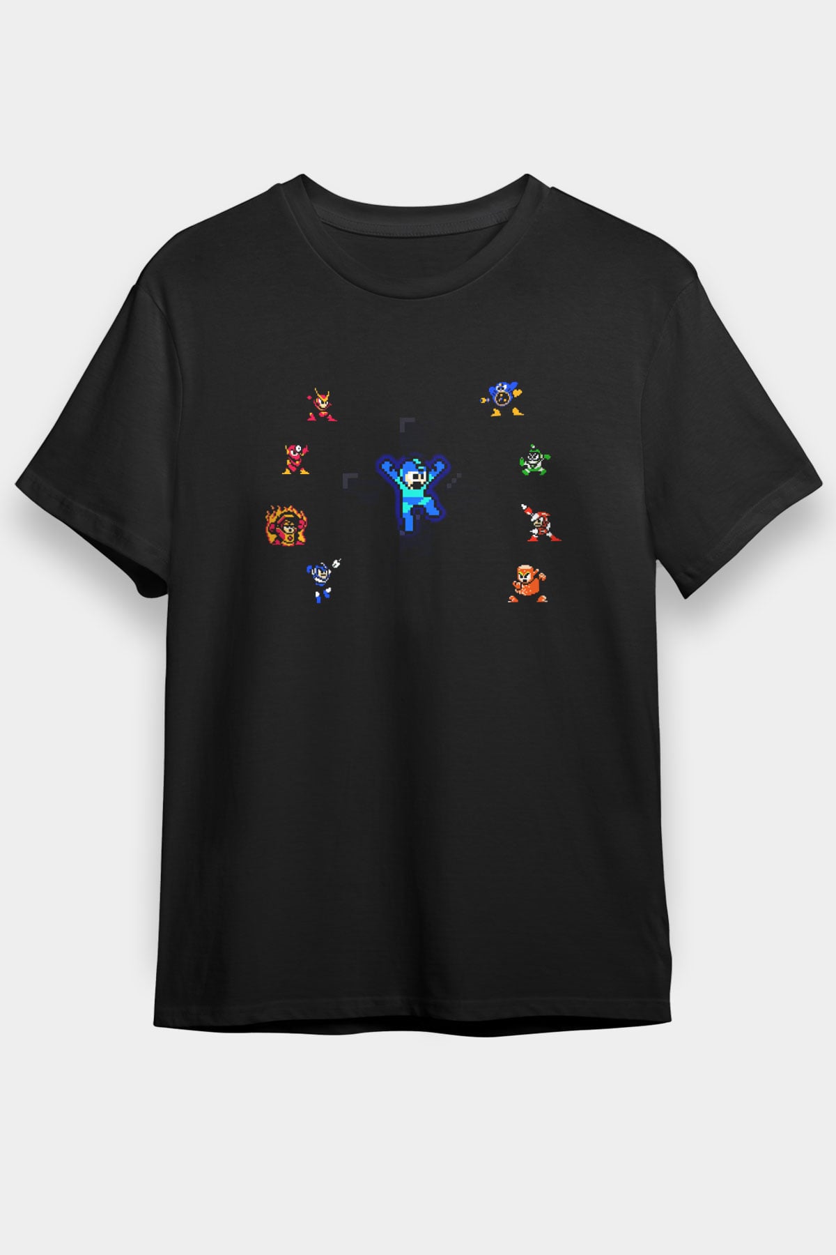 Mega Man Siyah Unisex Tişört
