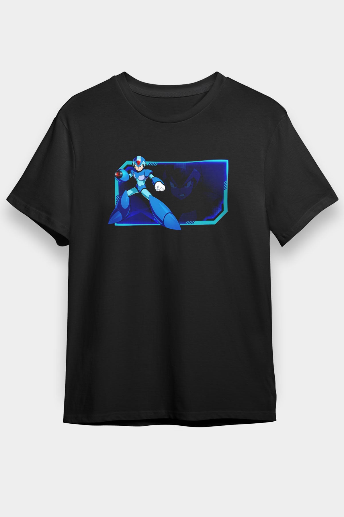 Mega Man Siyah Unisex Tişört
