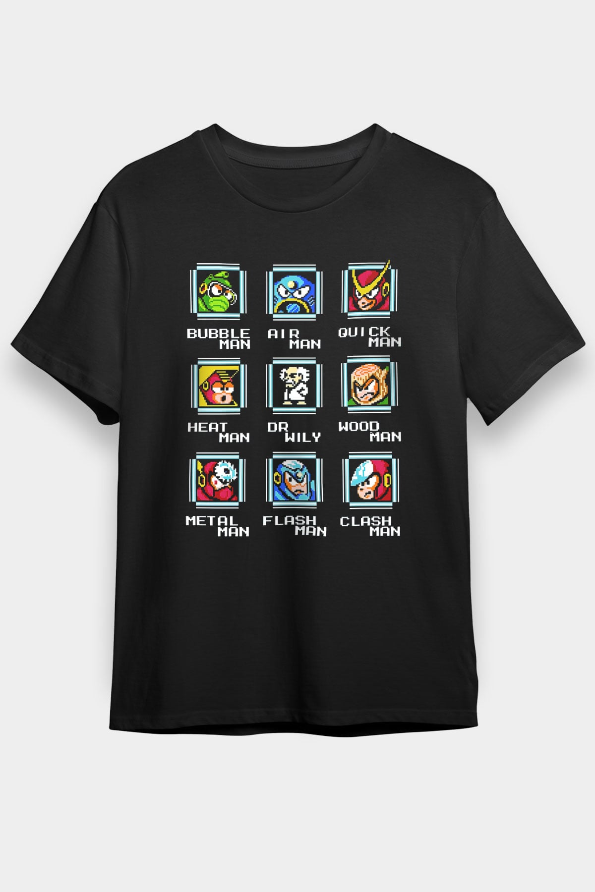 Mega Man Siyah Unisex Tişört