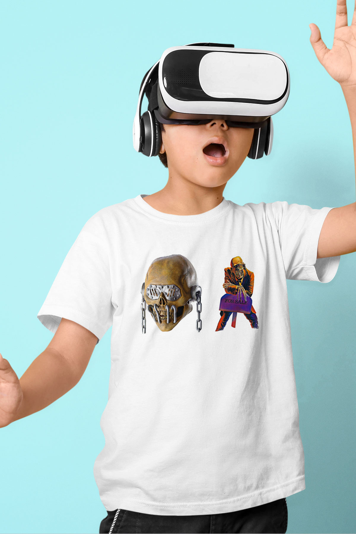 Megadeth Baskılı Beyaz Unisex Beyaz Çocuk Tişört - Tshirt