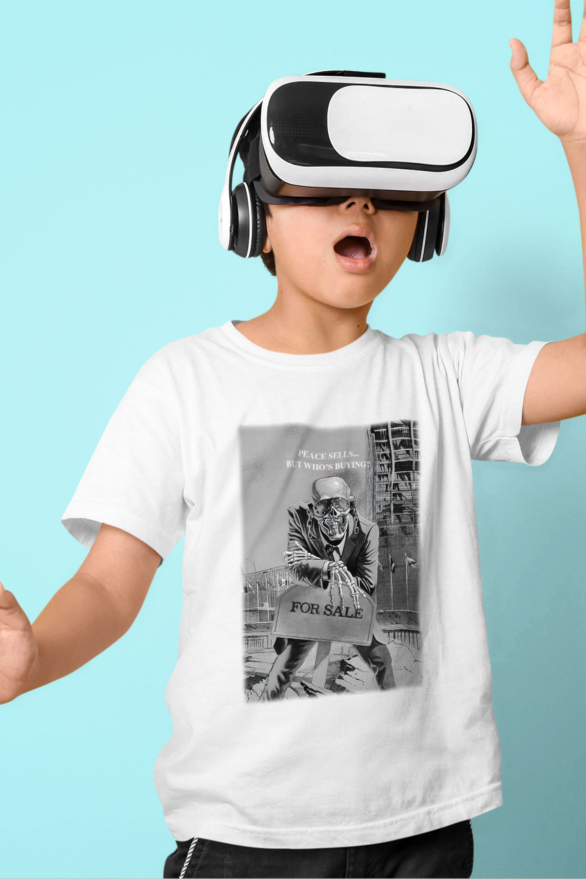Megadeth Baskılı Beyaz Unisex Çocuk Tişört
