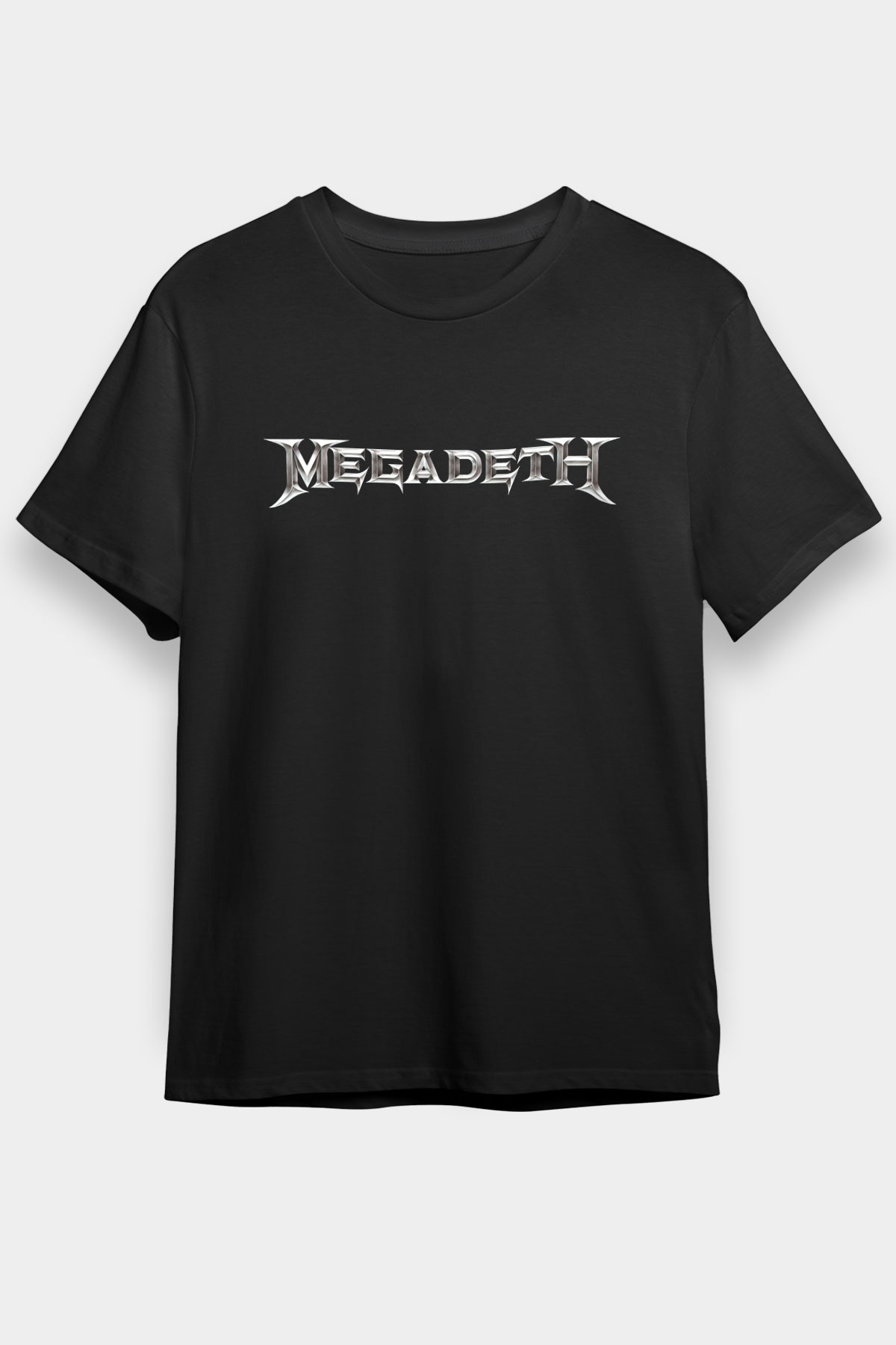 Megadeth Baskılı Unisex Siyah Tişört - Tshirt