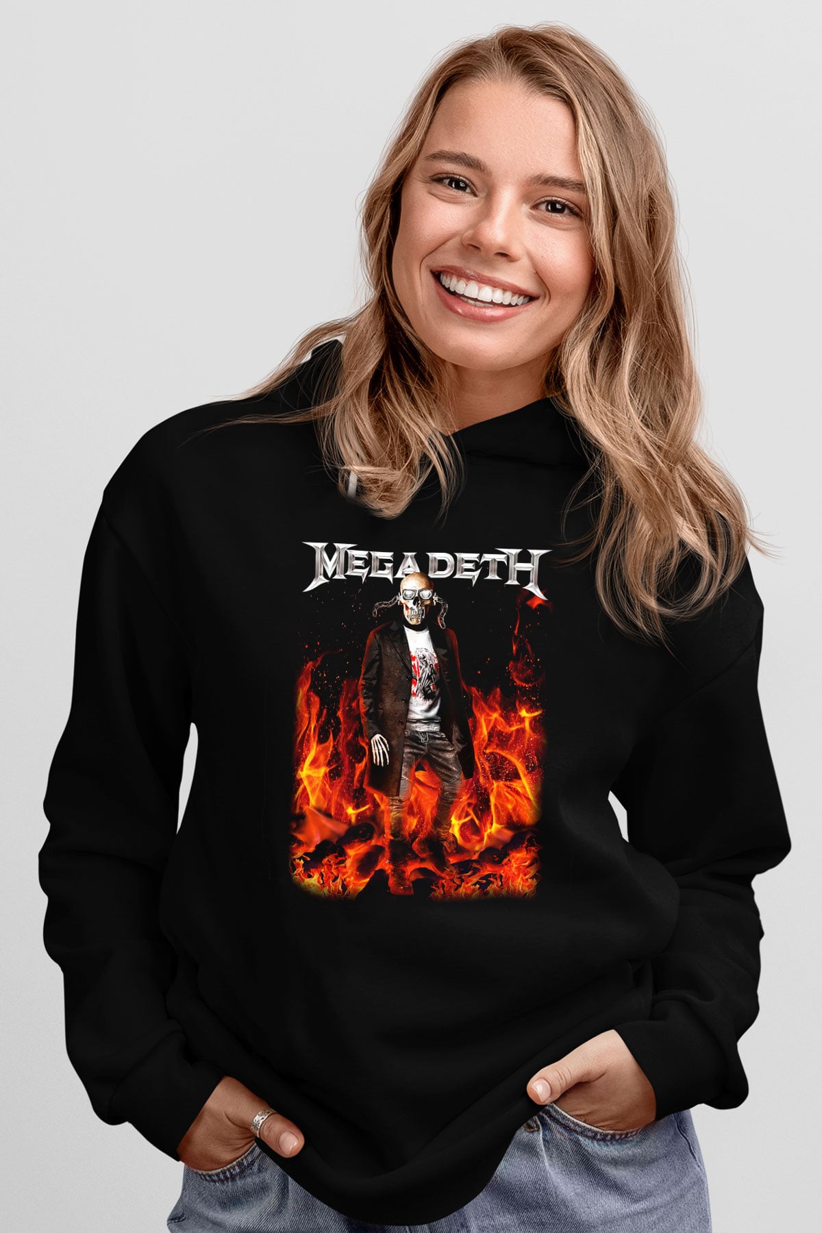 Megadeth Siyah Unisex Hoodie