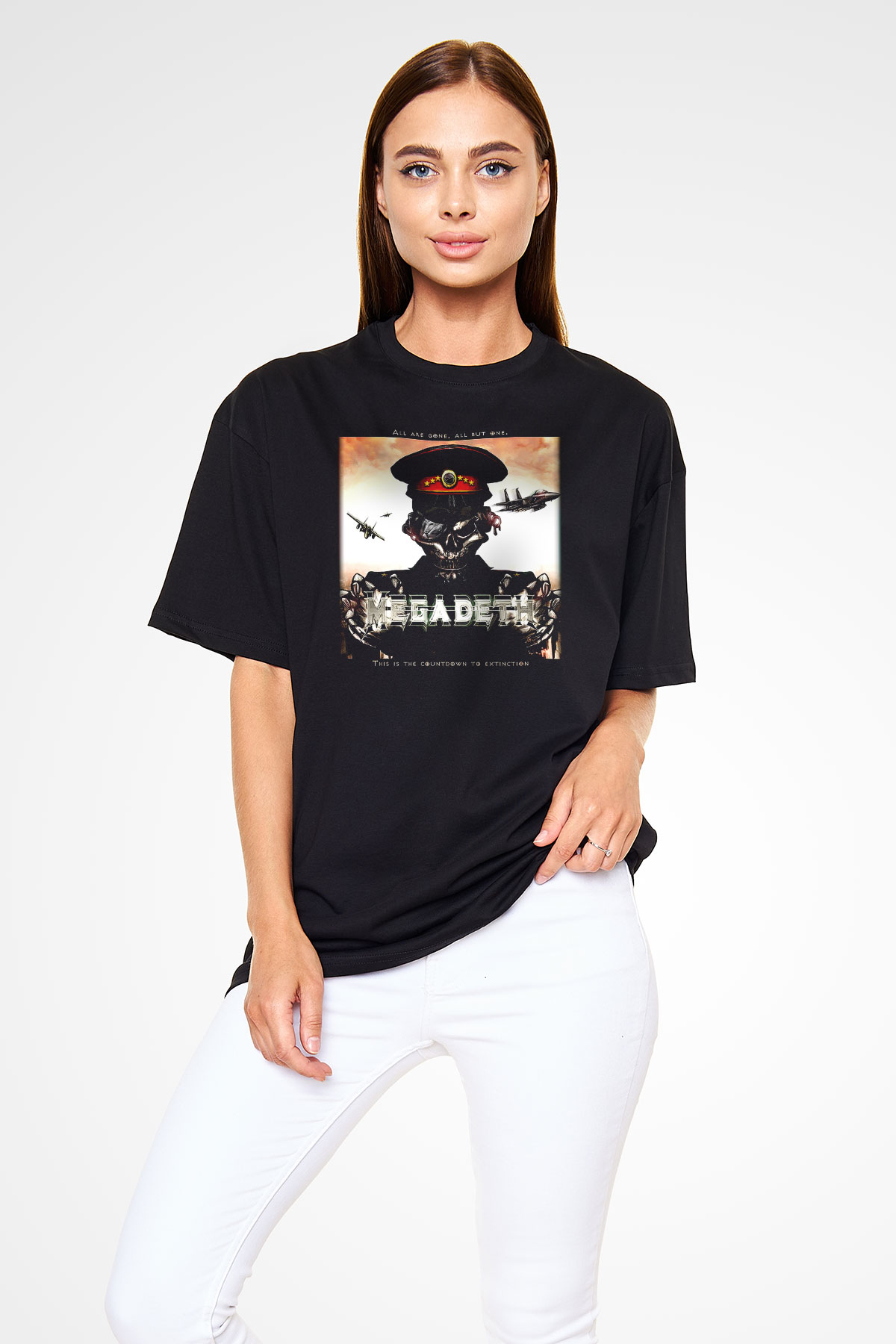 Megadeth Siyah Unisex Oversize Tişört T-Shirt