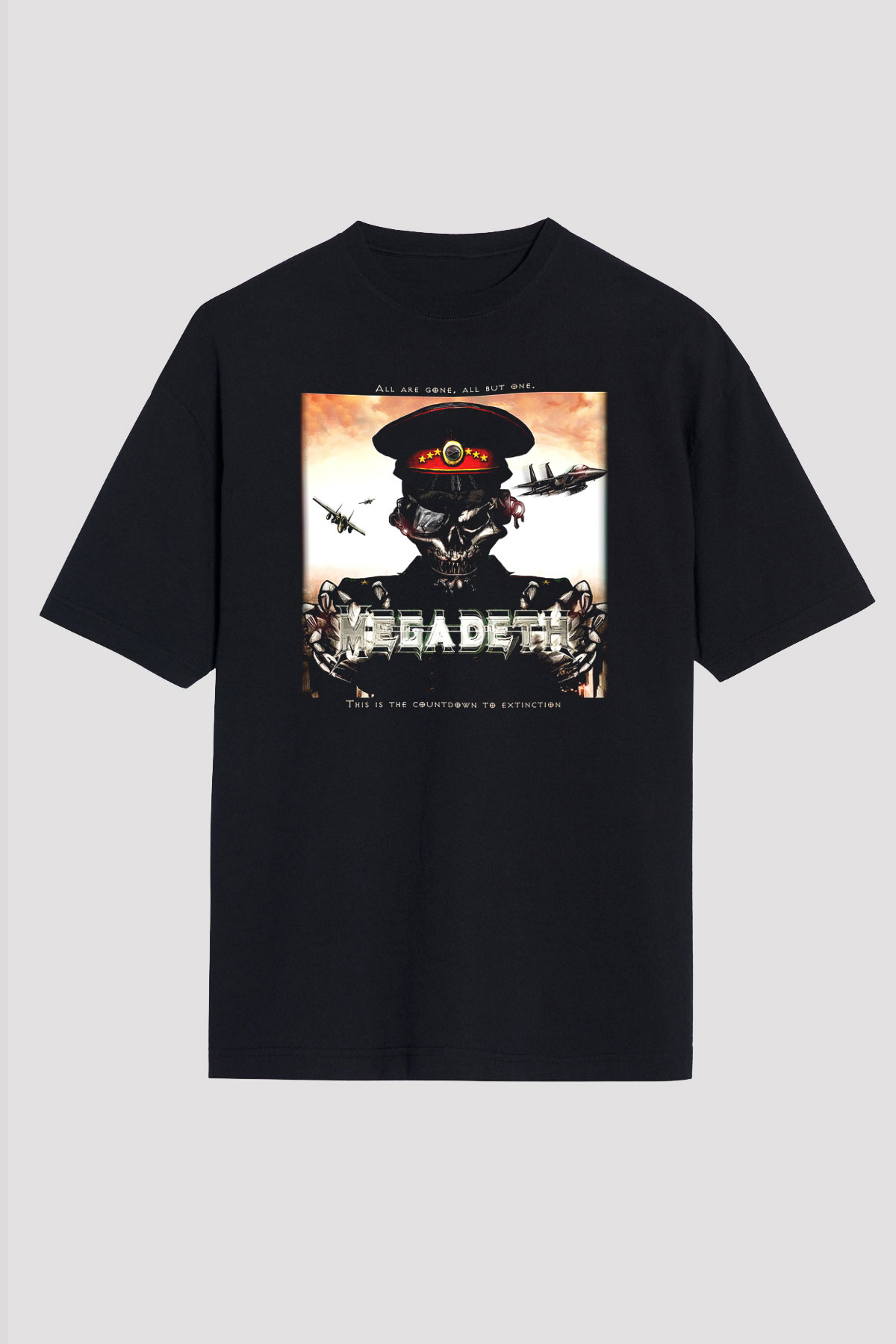 Megadeth Siyah Unisex Oversize Tişört T-Shirt