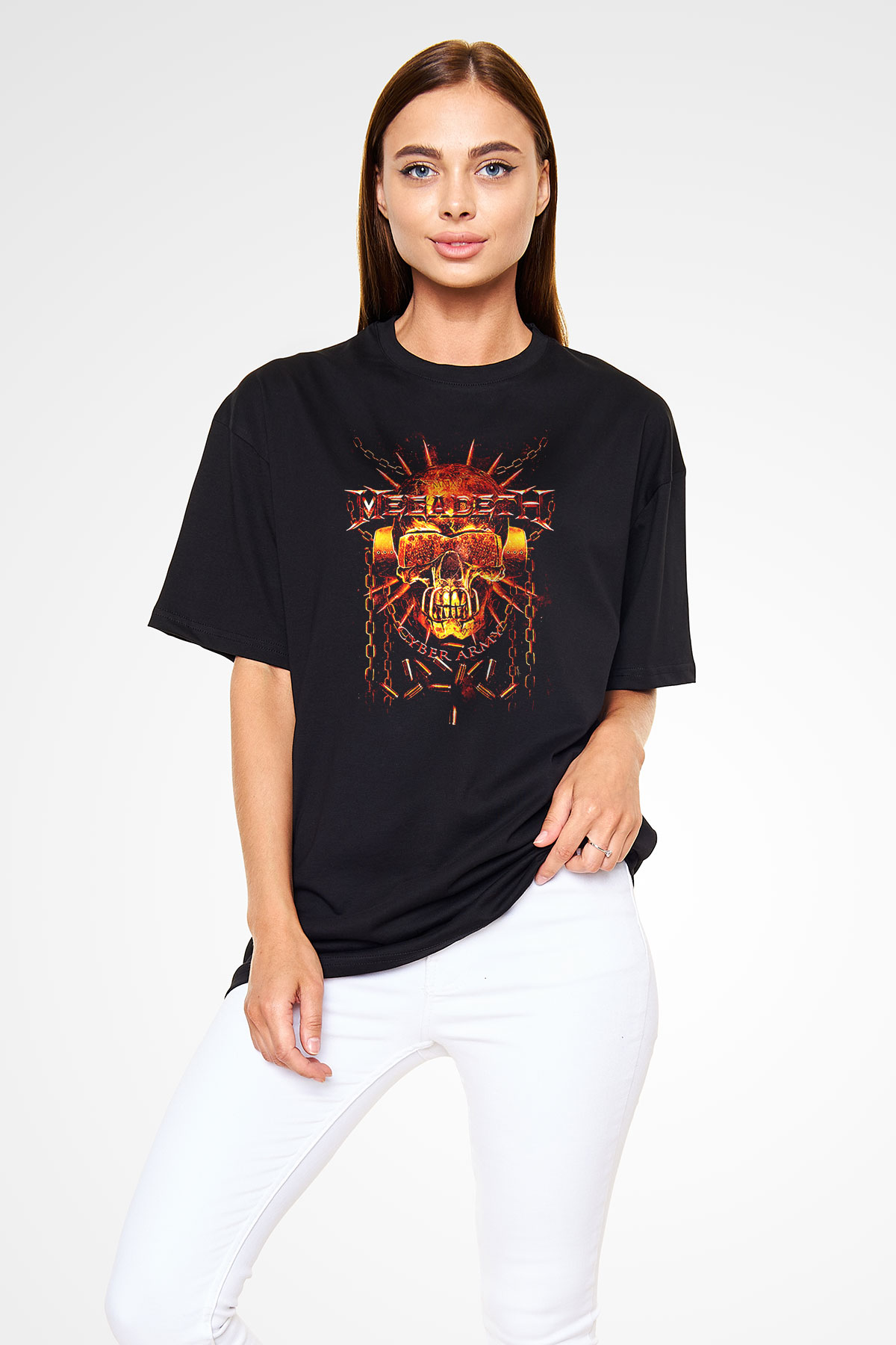 Megadeth Siyah Unisex Oversize Tişört T-Shirt