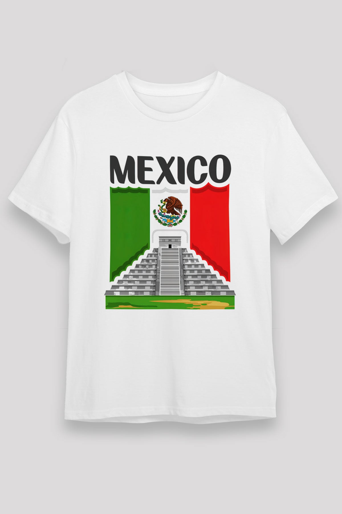 Meksika Beyaz Unisex Tişört T-Shirt - TişörtFabrikası