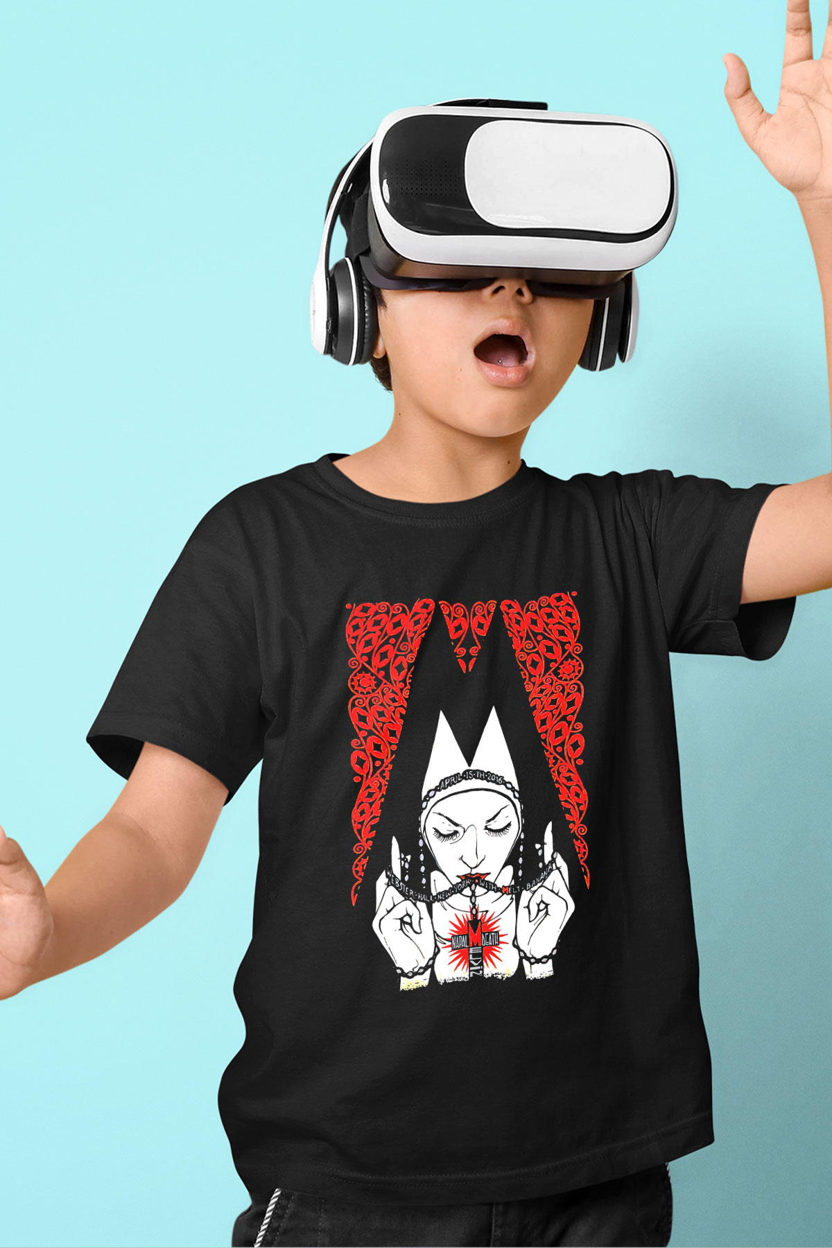 Melvins Baskılı Unisex Siyah Çocuk Tişört - Tshirt