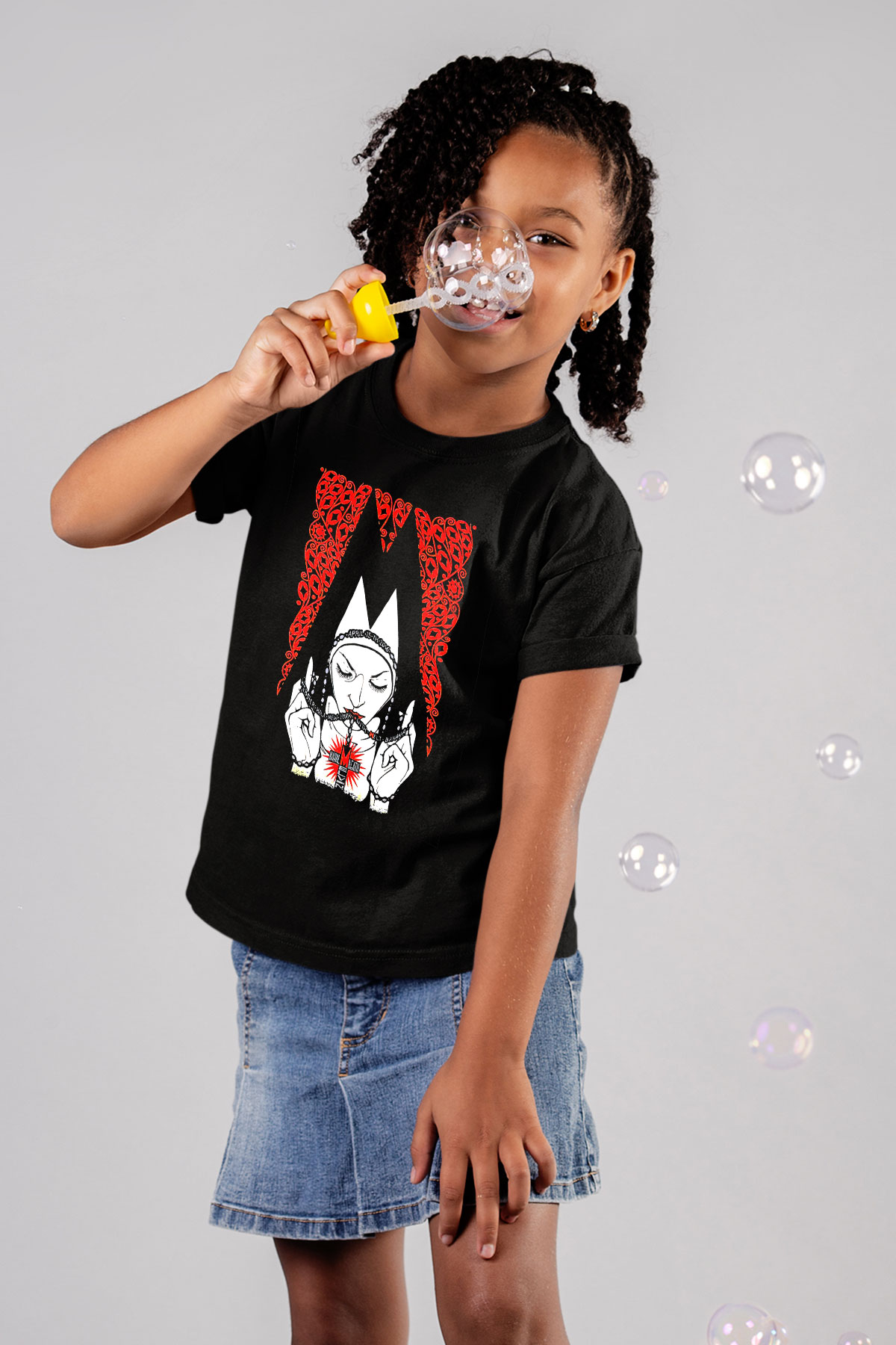 Melvins Baskılı Unisex Siyah Çocuk Tişört - Tshirt