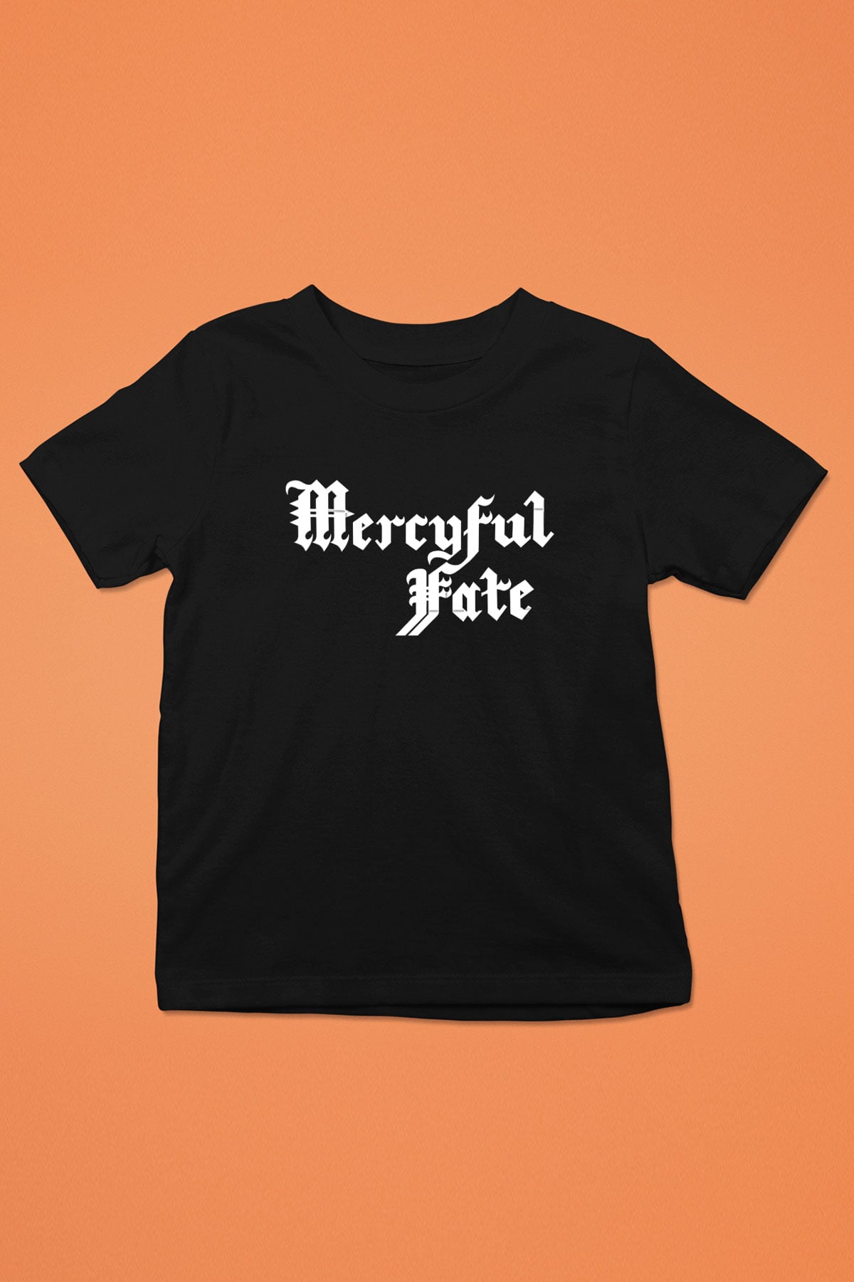 Mercyful Fate Baskılı Unisex Siyah Çocuk Tişört - Tshirt
