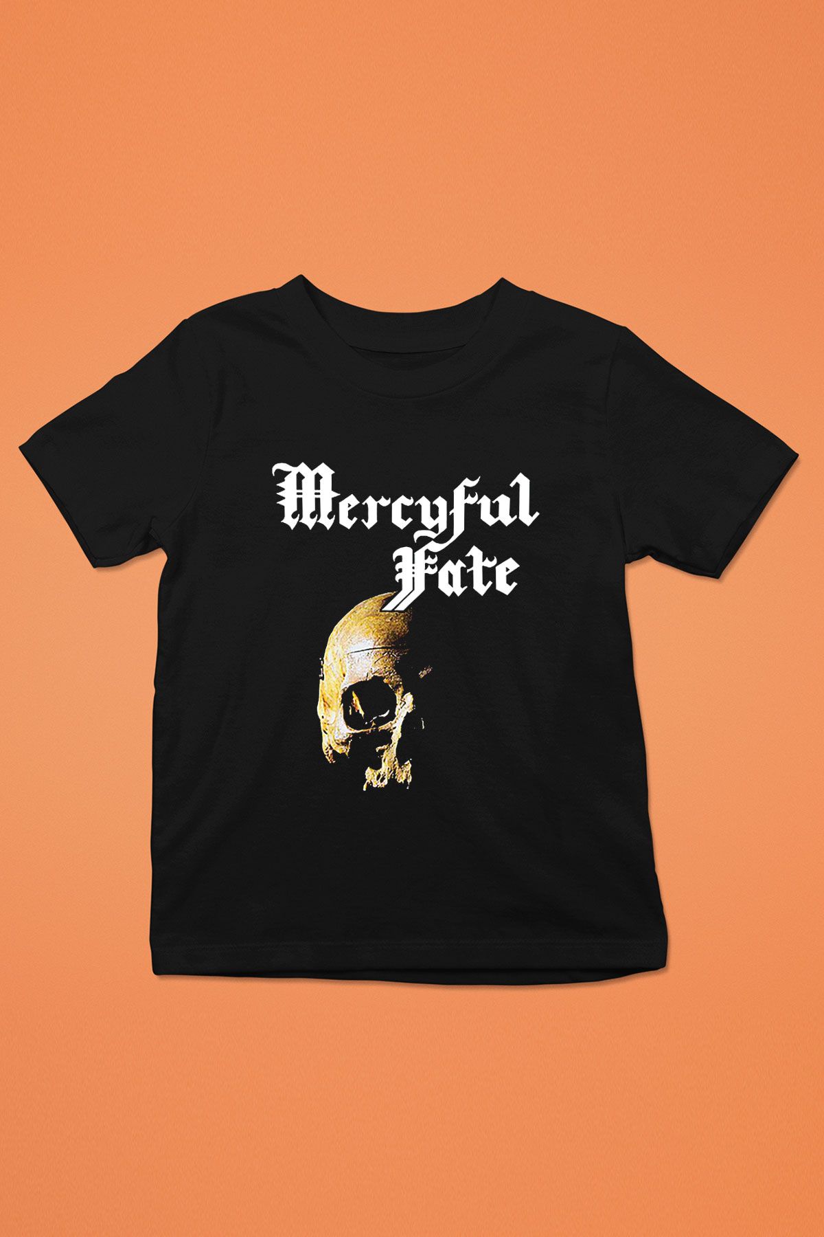 Mercyful Fate Baskılı Unisex Siyah Çocuk Tişört - Tshirt