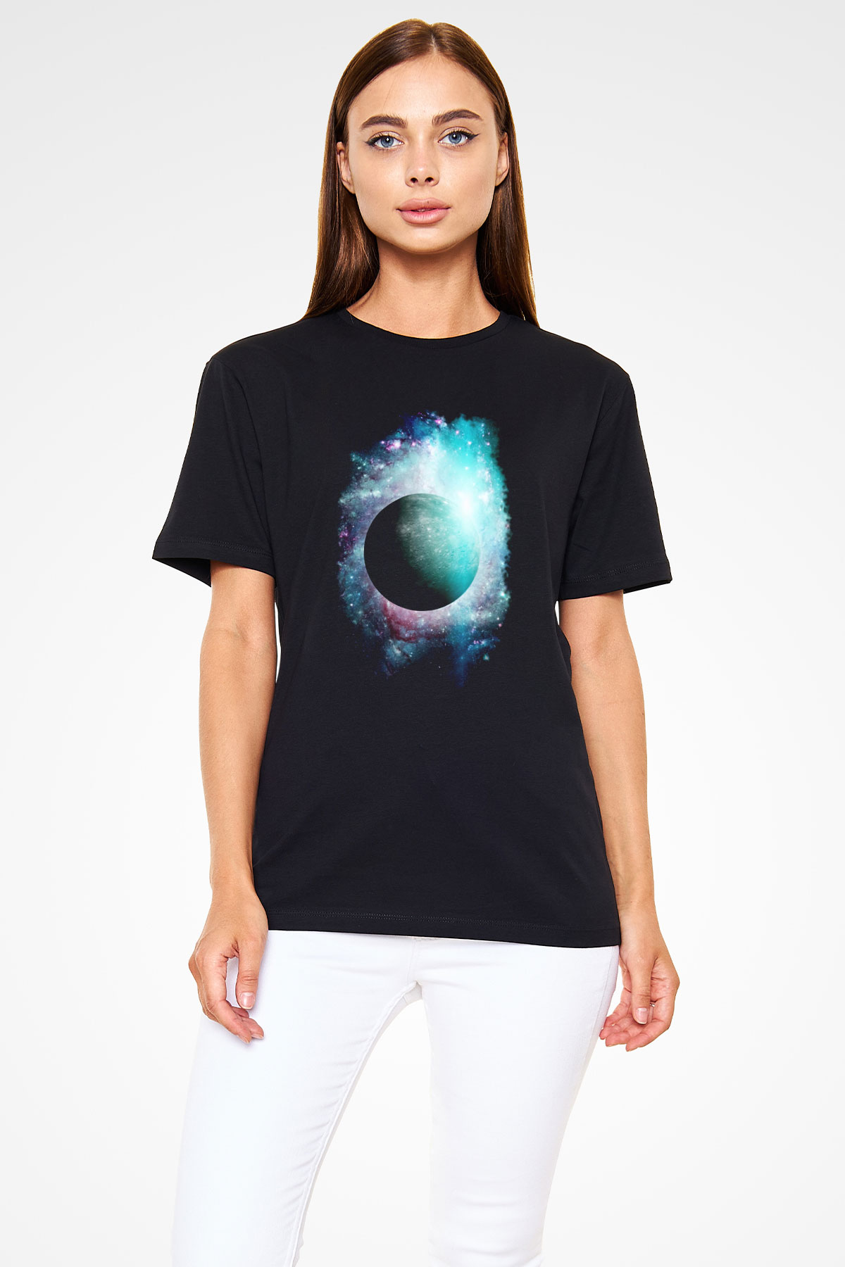 Merkür Siyah Unisex Tişört T-Shirt - TişörtFabrikası