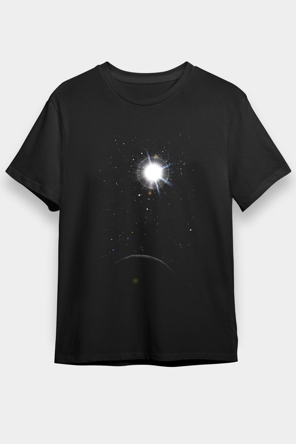Merkür Siyah Unisex Tişört T-Shirt - TişörtFabrikası