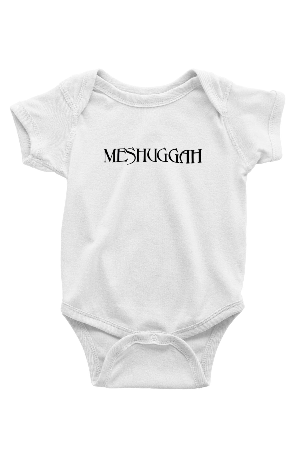 Meshuggah Baskılı Beyaz Unisex Bebek Body - Zıbın
