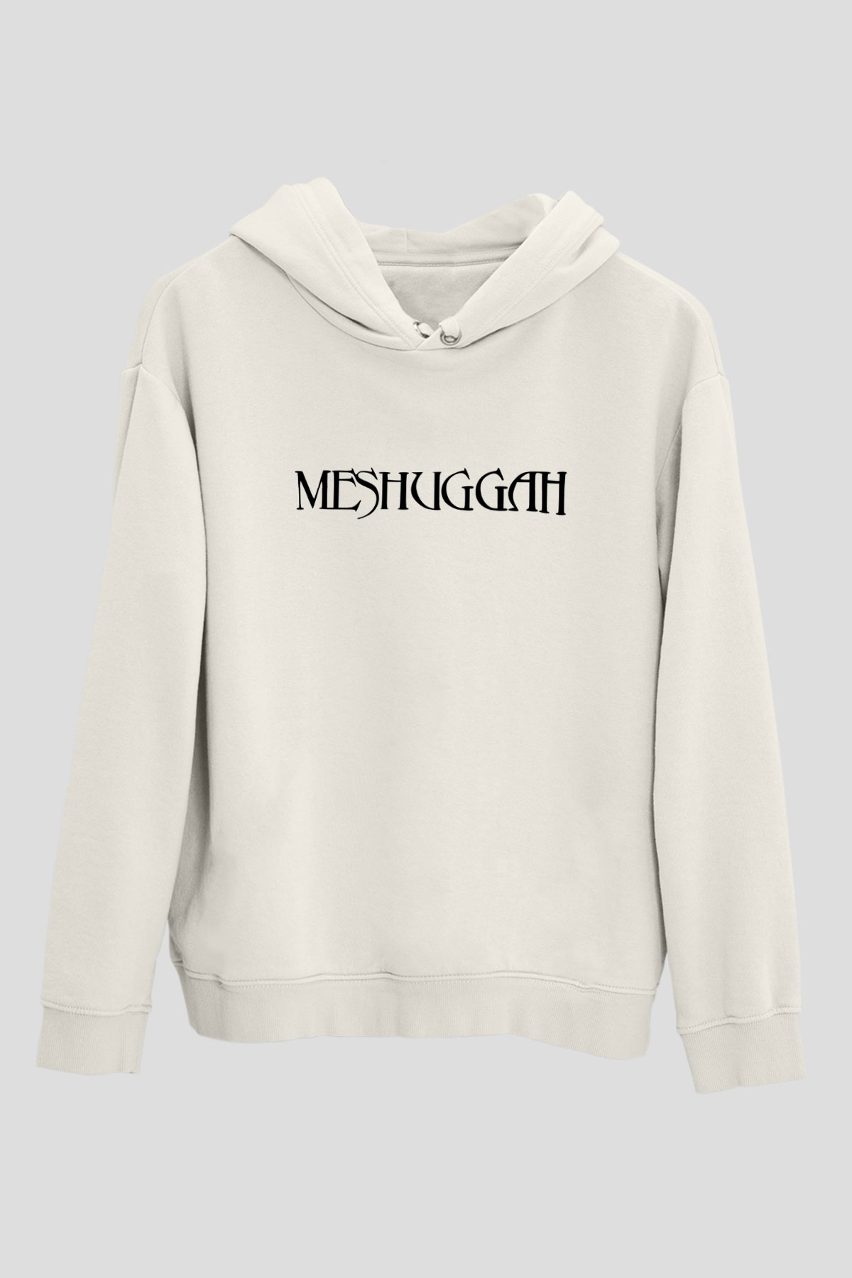 Meshuggah Beyaz Unisex Kapşonlu Sweatshirt