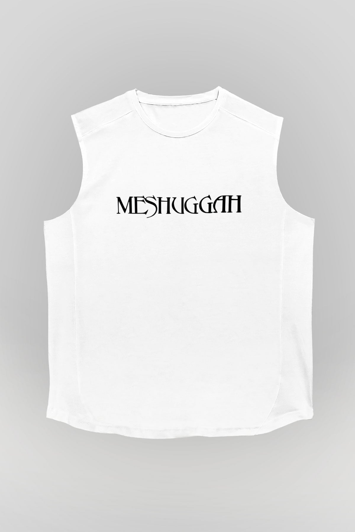 Meshuggah Beyaz Unisex Kolsuz Tişört