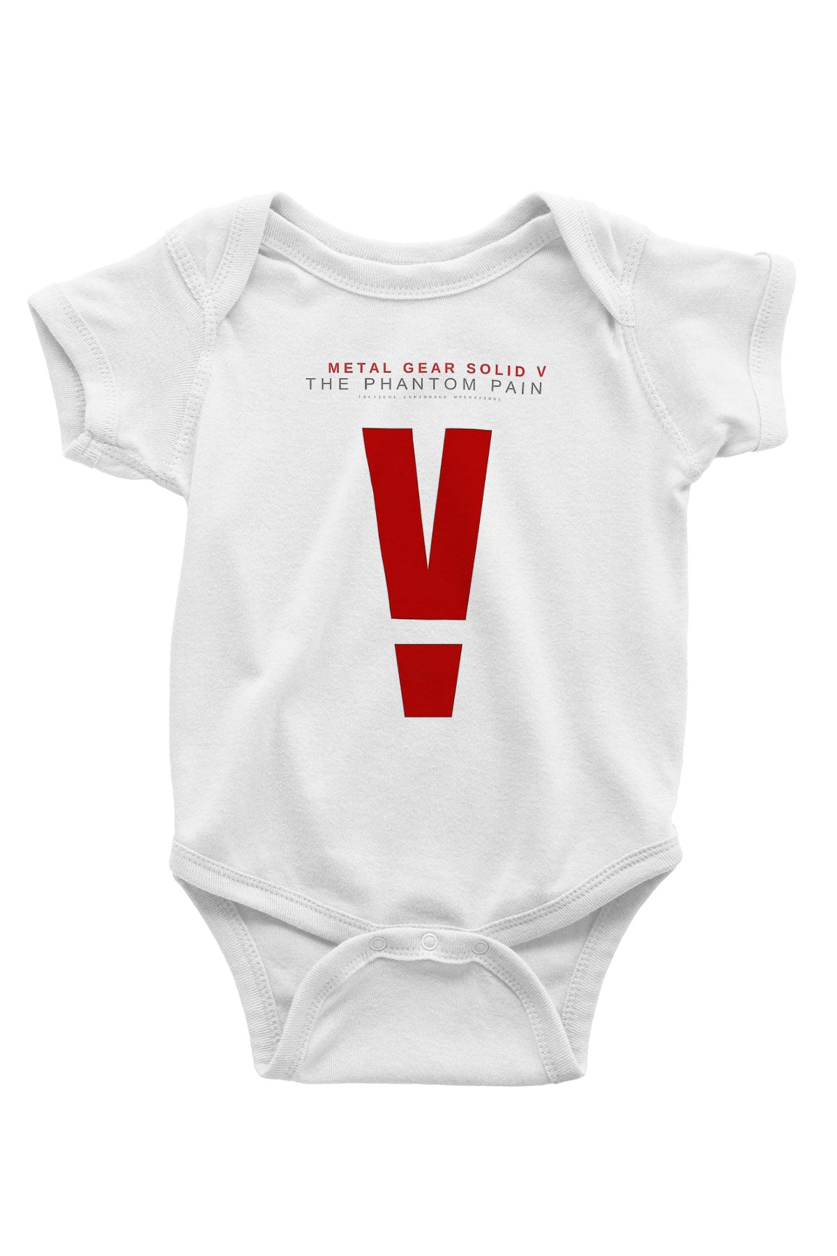 Metal Gear Solid Baskılı Beyaz Unisex Bebek Body - Zıbın