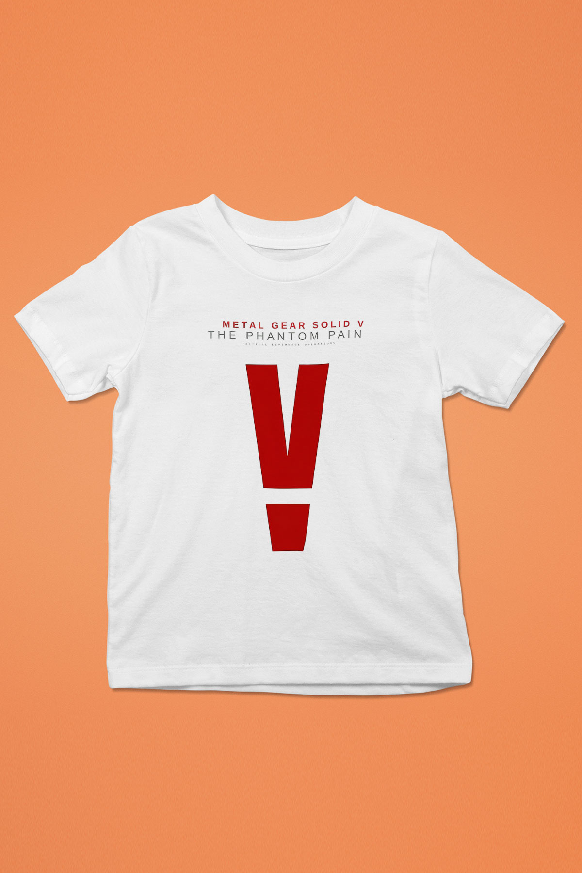 Metal Gear Solid Baskılı Beyaz Unisex Çocuk Tişört