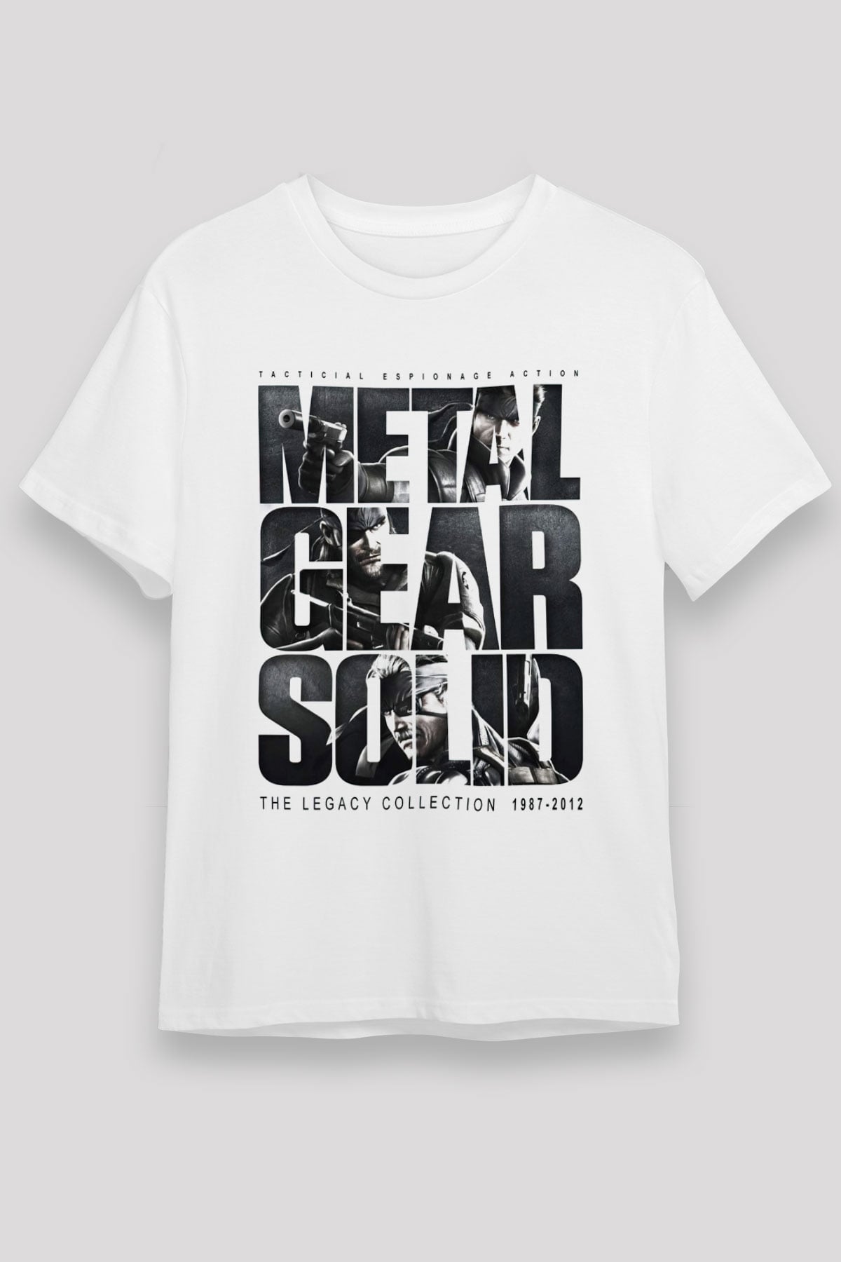 Metal Gear Solid Beyaz Unisex Tişört T-Shirt
