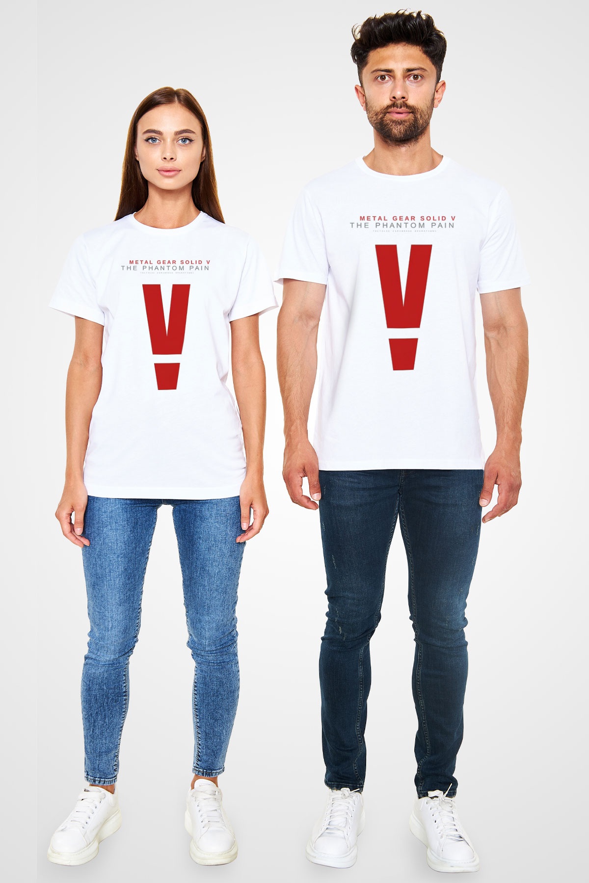 Metal Gear Solid Beyaz Unisex Tişört T-Shirt