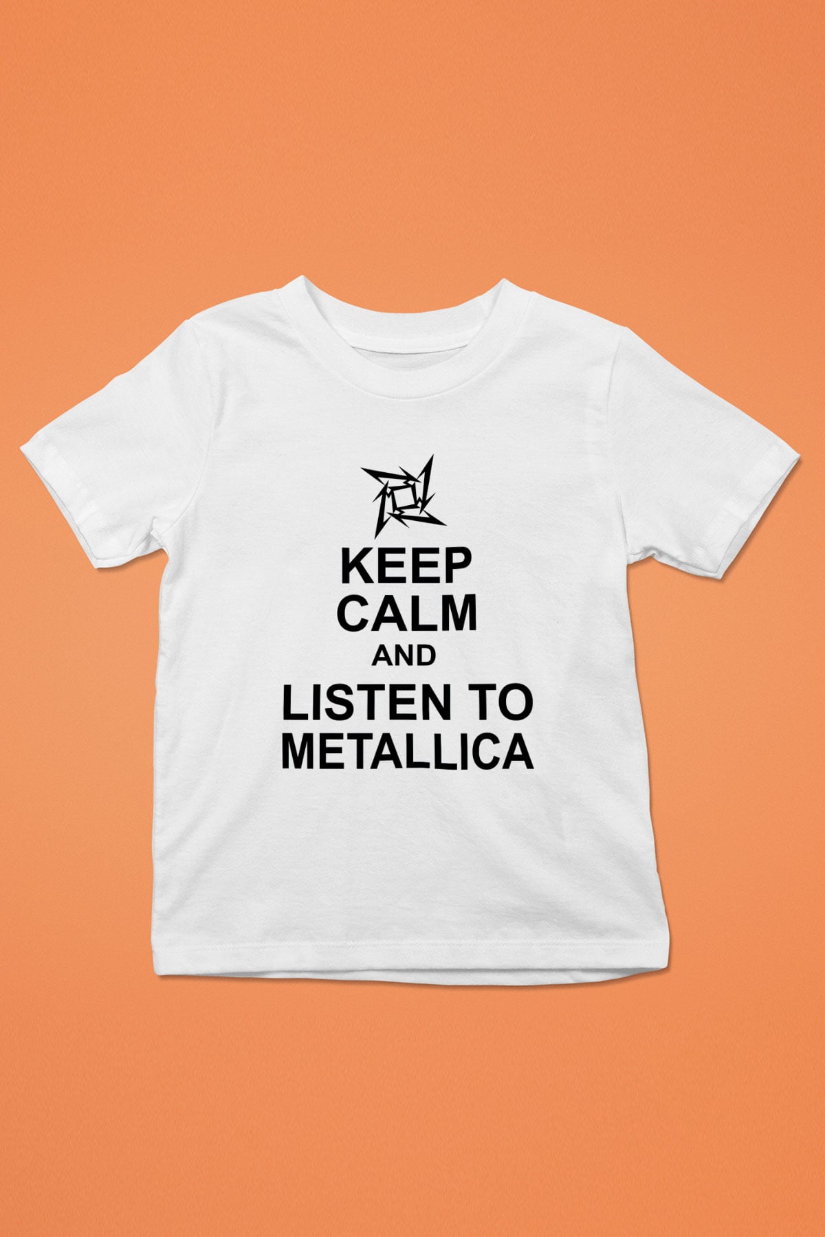 Metallica Baskılı Beyaz Unisex Çocuk Tişört