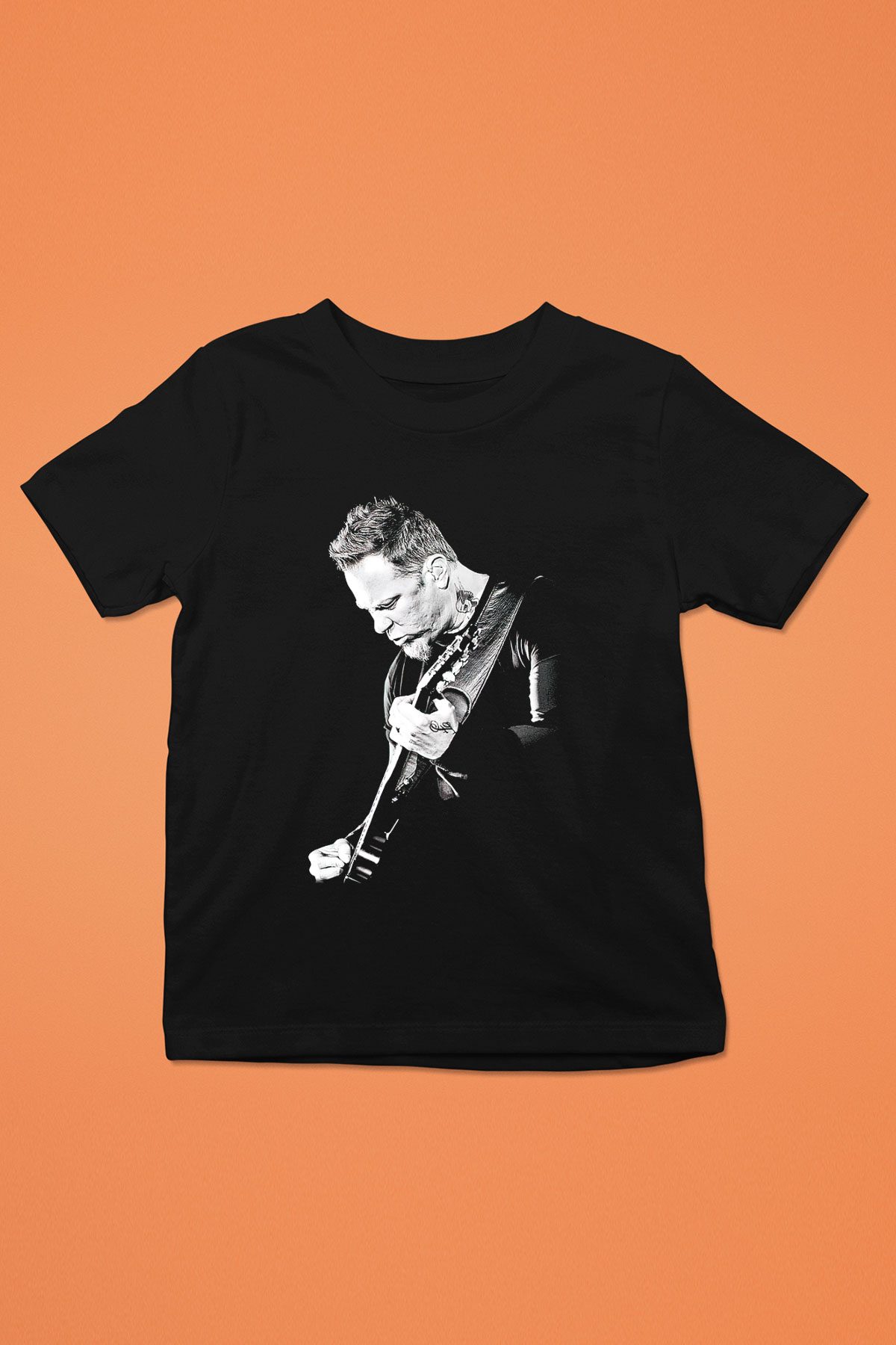 Metallica Baskılı Siyah Unisex Çocuk Tişört