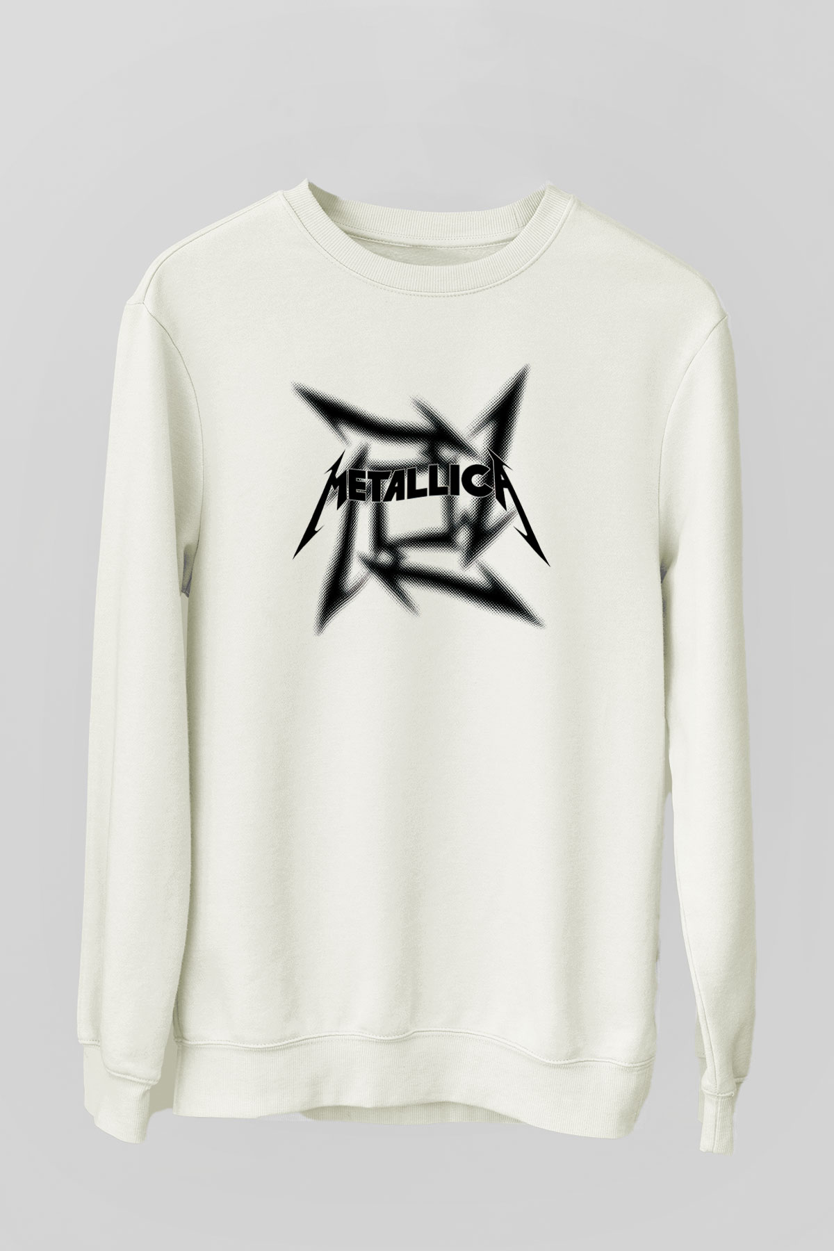 Metallica Beyaz Unisex Sweatshirt