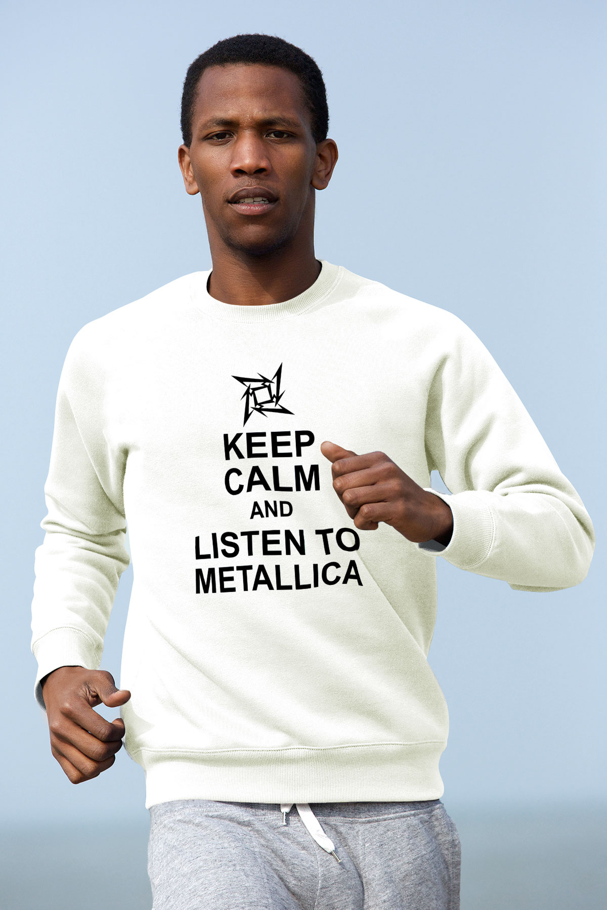 Metallica Beyaz Unisex Sweatshirt