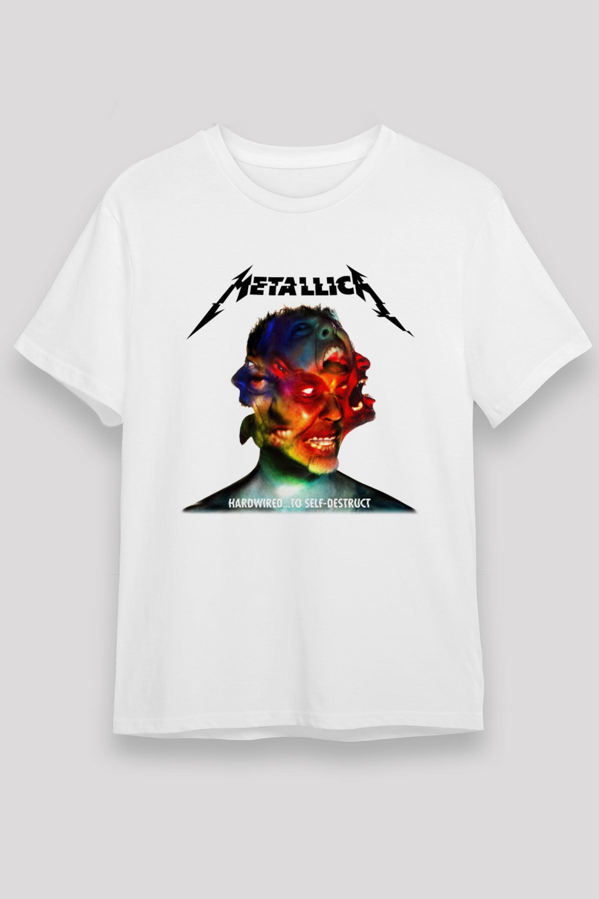 Metallica Beyaz Unisex Tişört T-Shirt - TişörtFabrikası
