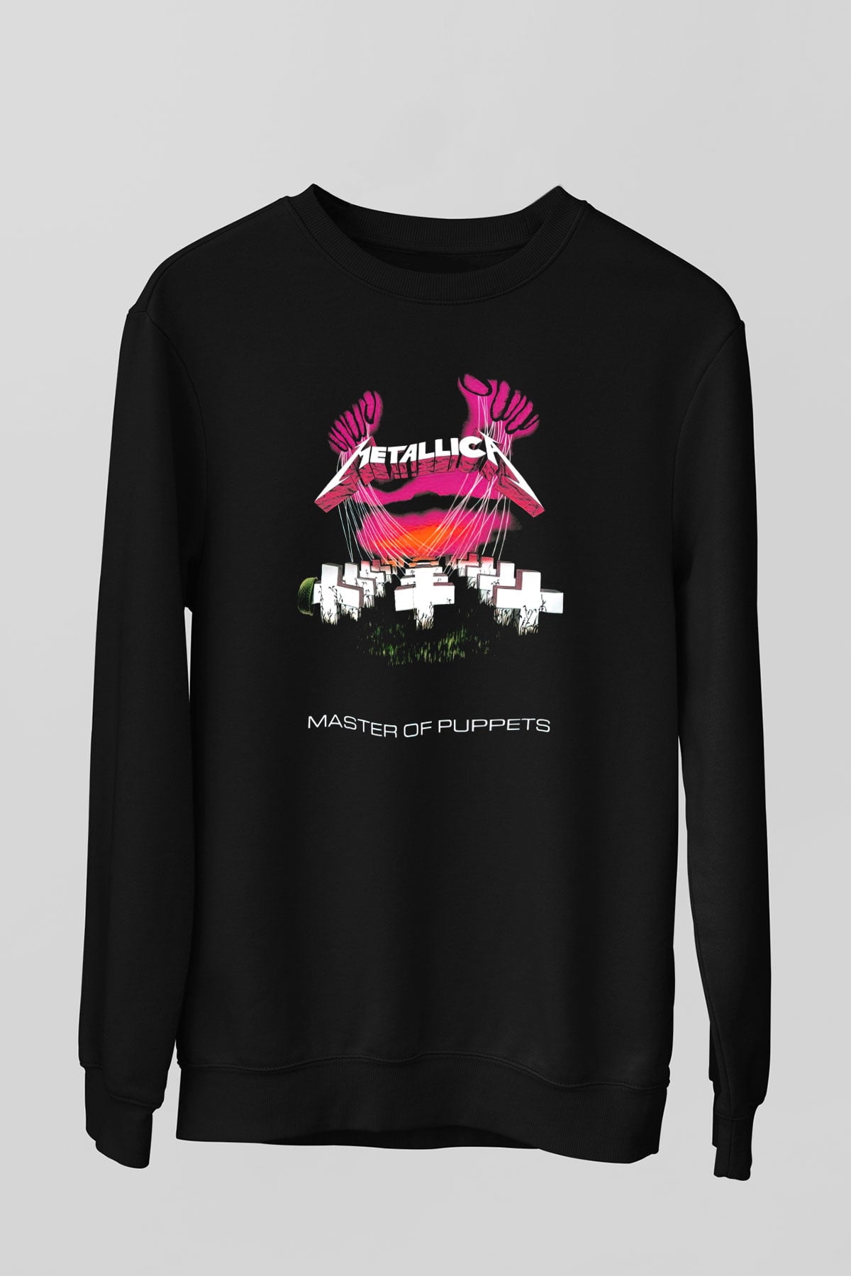 Metallica Master Of Puppets Siyah Unisex Sweatshirt