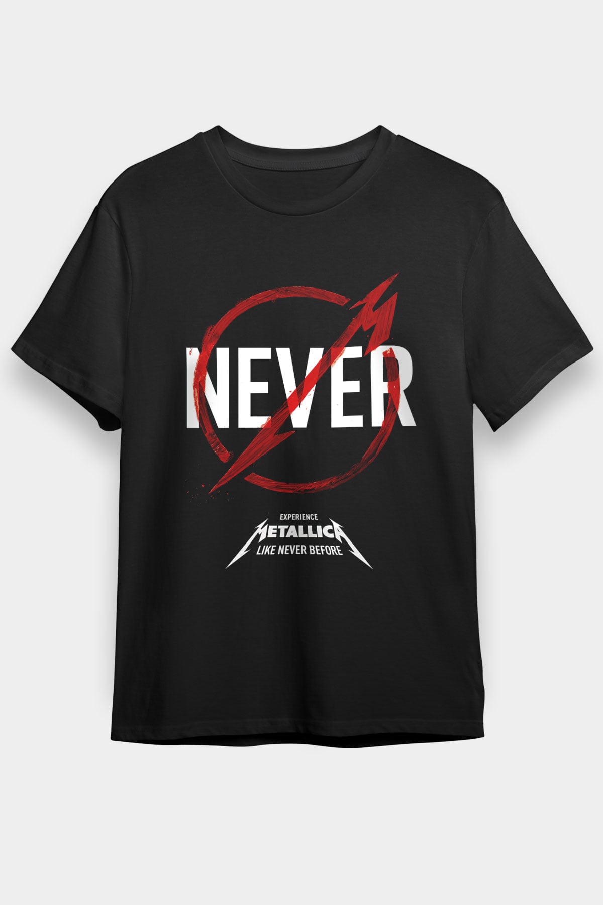 Metallica Never Siyah Unisex Tişört T-Shirt - TişörtFabrikası