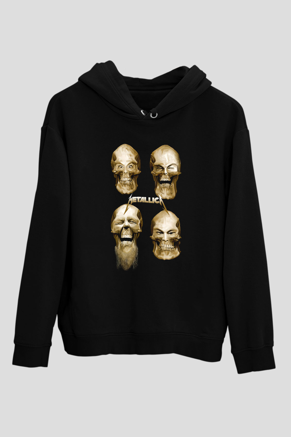 Metallica Siyah Unisex Hoodie
