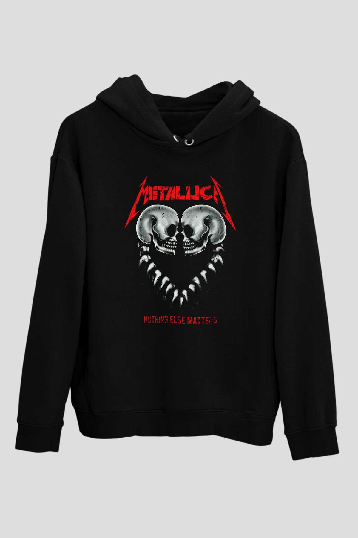 Metallica Siyah Unisex Kapüşonlu Sweatshirt
