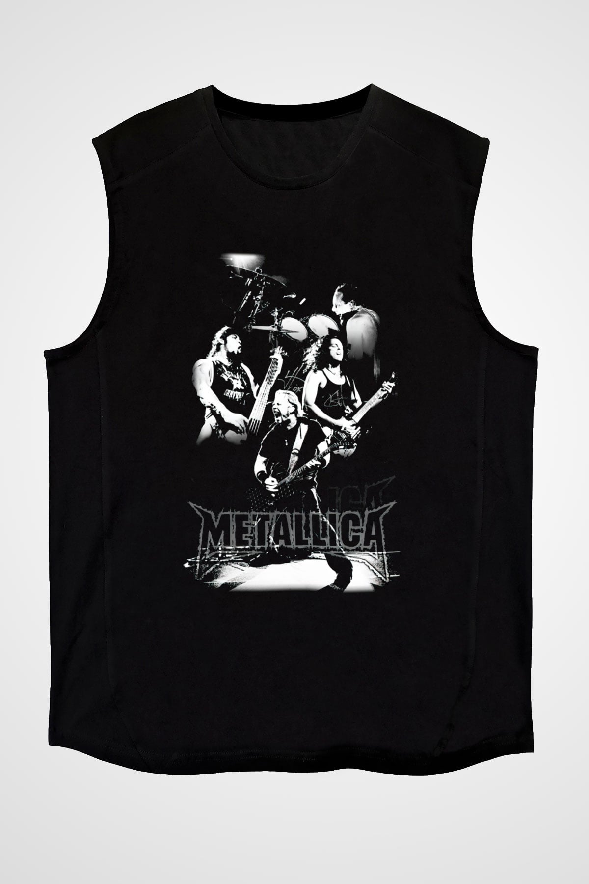 Metallica Siyah Unisex Kolsuz Tişört