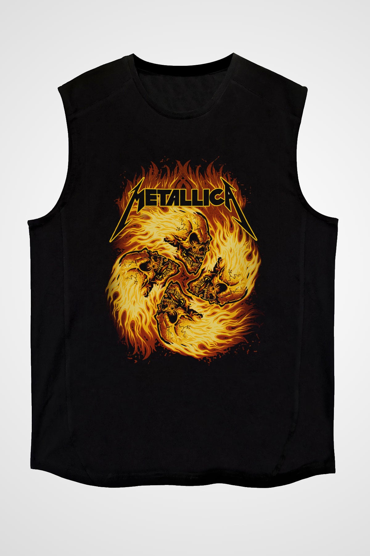 Metallica Siyah Unisex Kolsuz Tişört