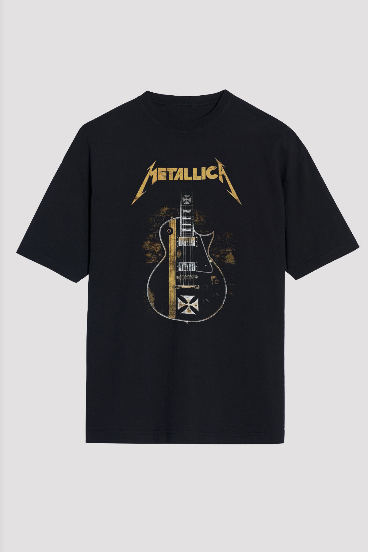 Metallica Siyah Unisex Oversize Tişört T-Shirt