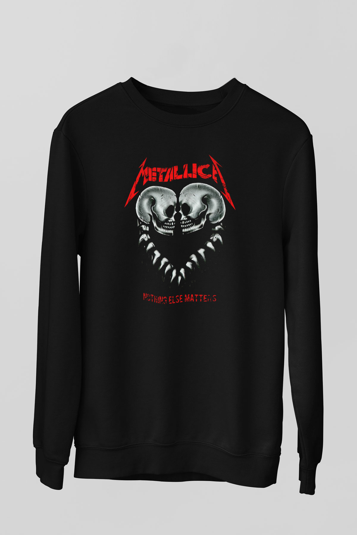 Metallica Siyah Unisex Sweatshirt