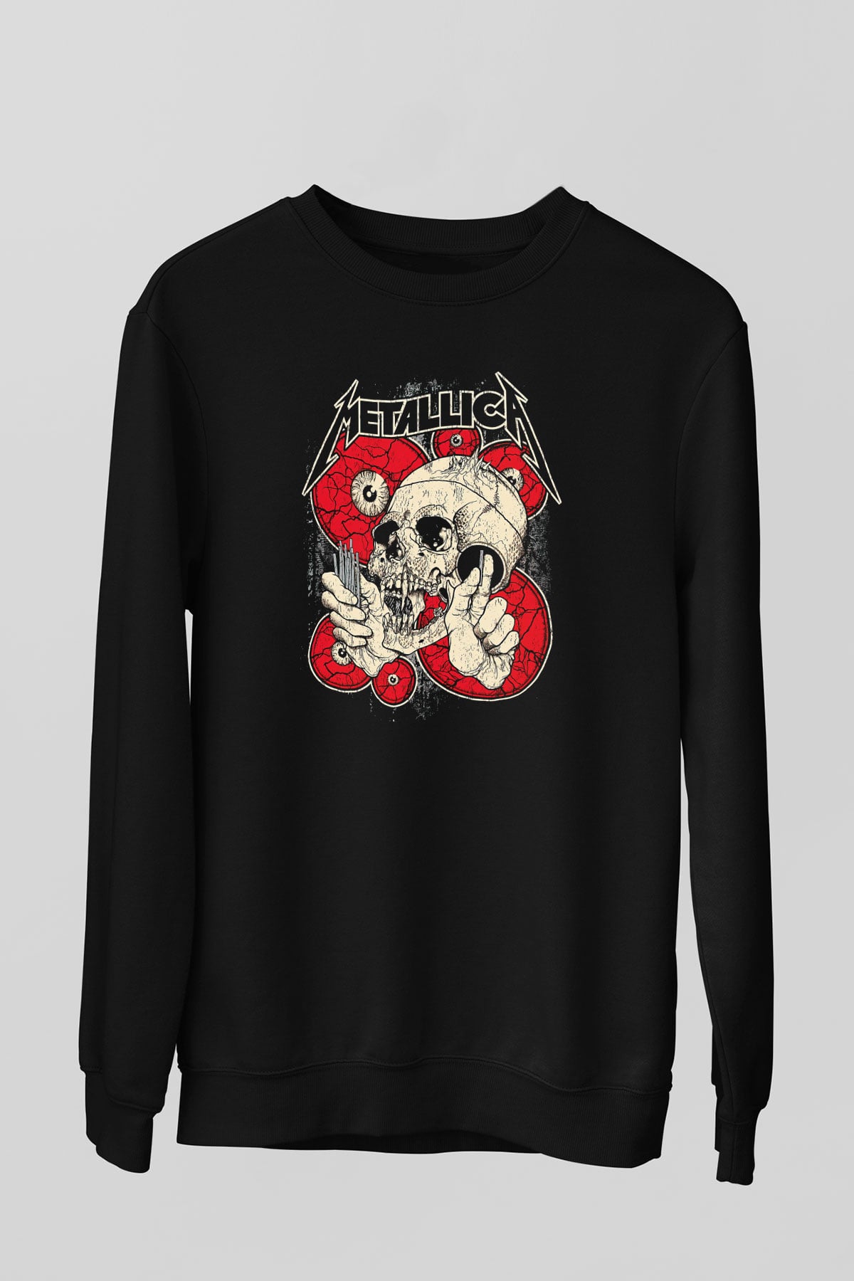 Metallica Siyah Unisex Sweatshirt