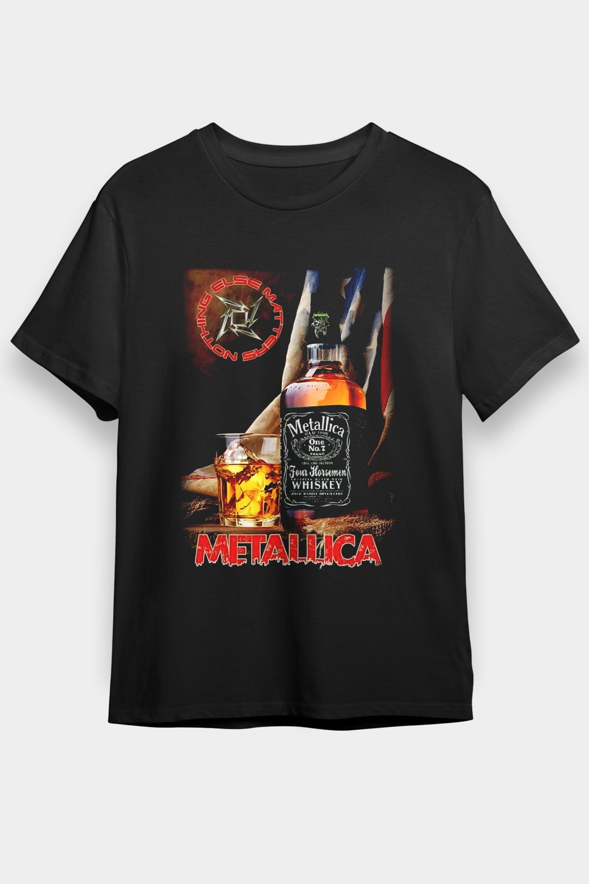 Metallica Siyah Unisex Tişört T-Shirt - TişörtFabrikası