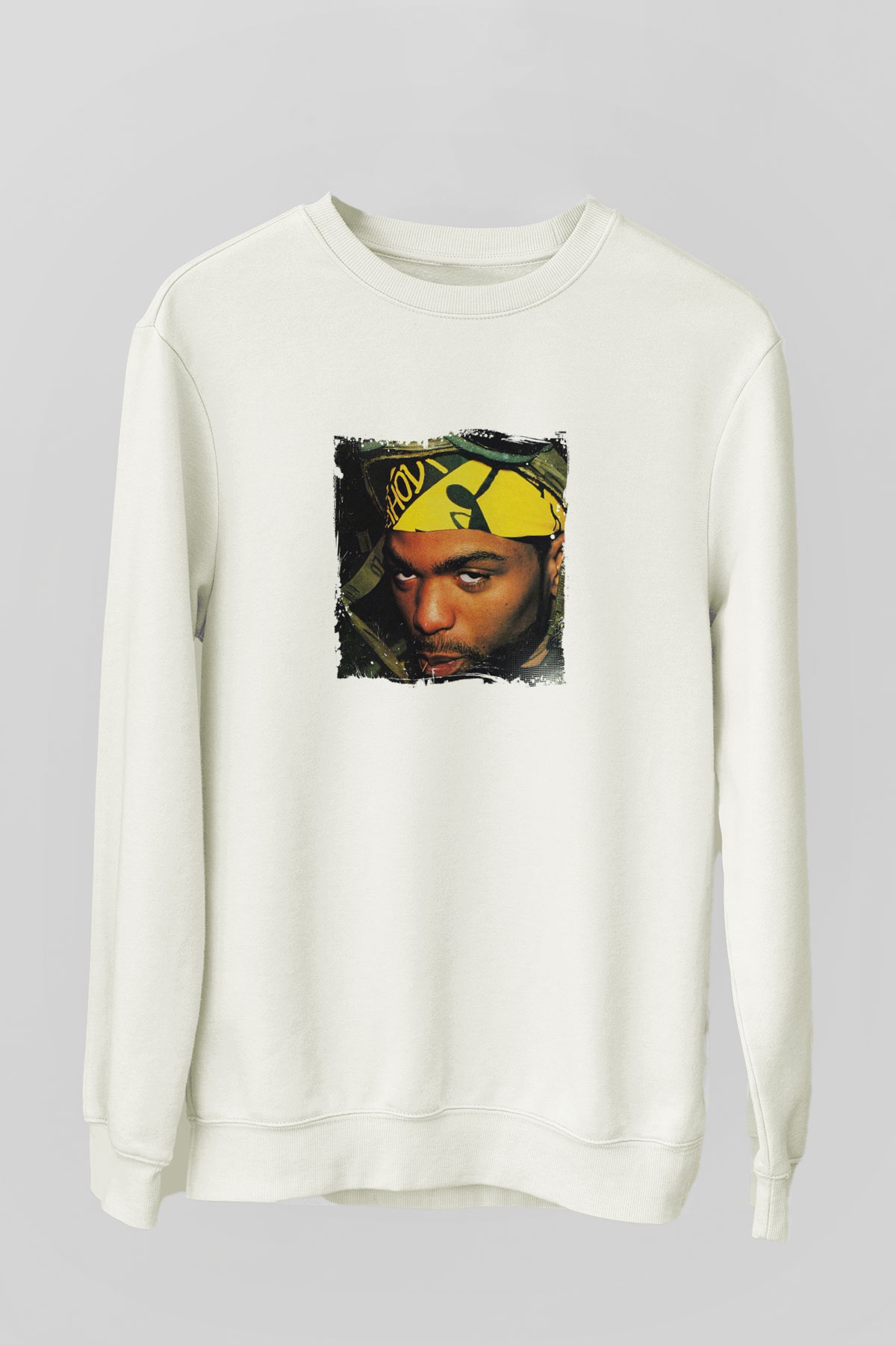 Method Man Baskılı Unisex Beyaz Sweatshirt