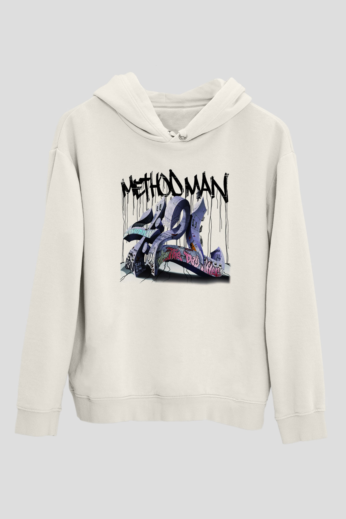 Method Man Beyaz Unisex Kapşonlu Sweatshirt