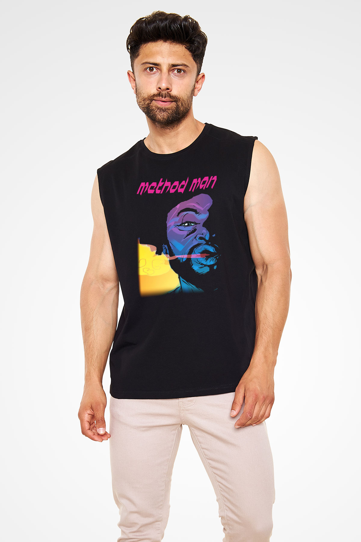 Method Man Siyah Unisex Kolsuz Tişört