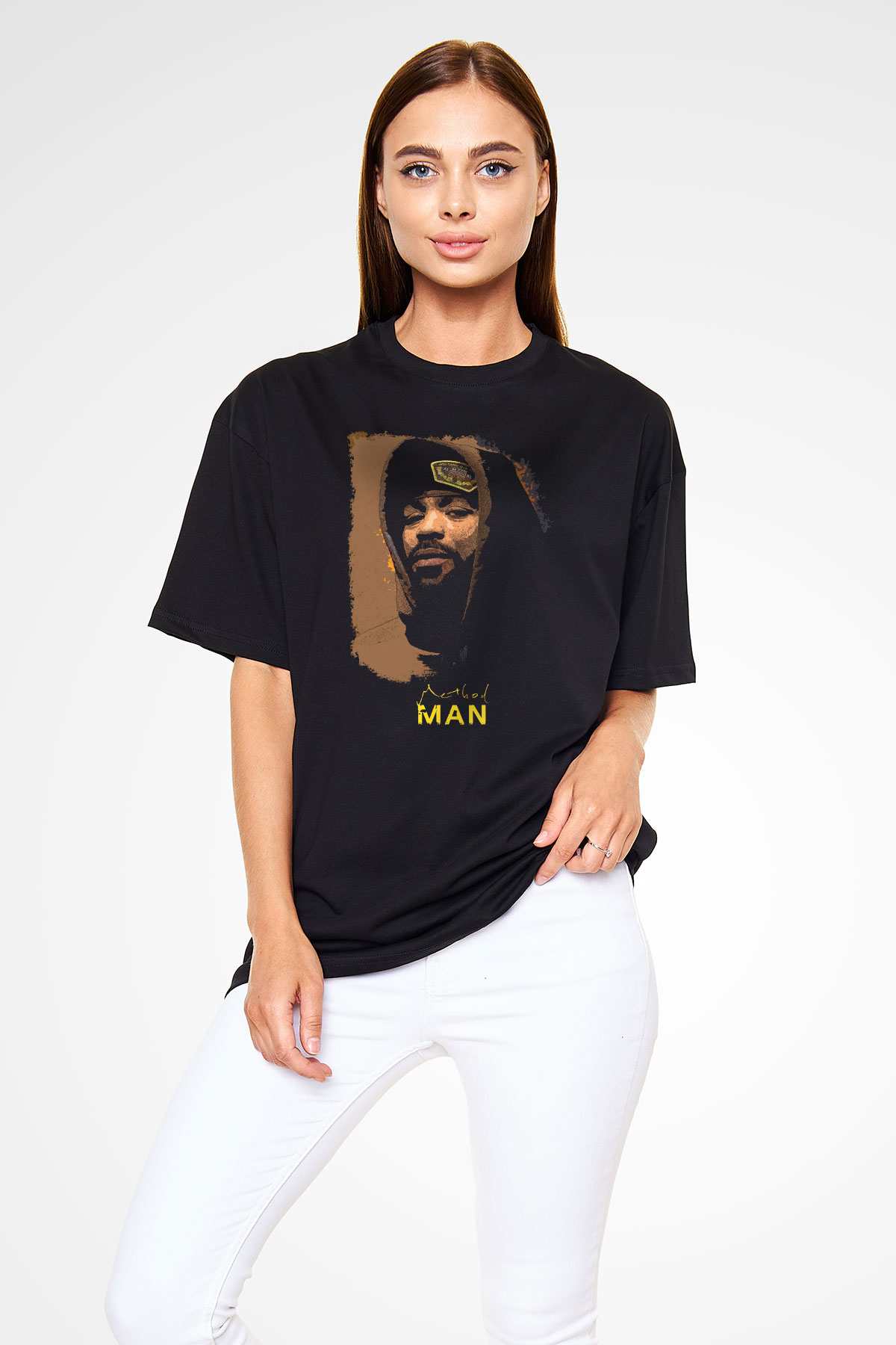Method Man Siyah Oversize Tişört Oversize T-shirt - TişörtFabrikası