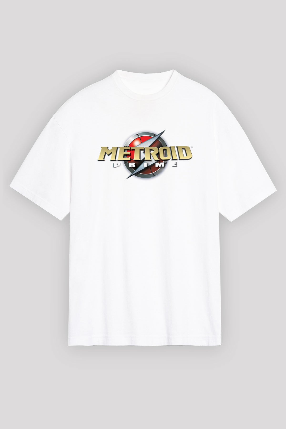 Metroid Prime Beyaz Oversize Tişört Oversize T-shirt