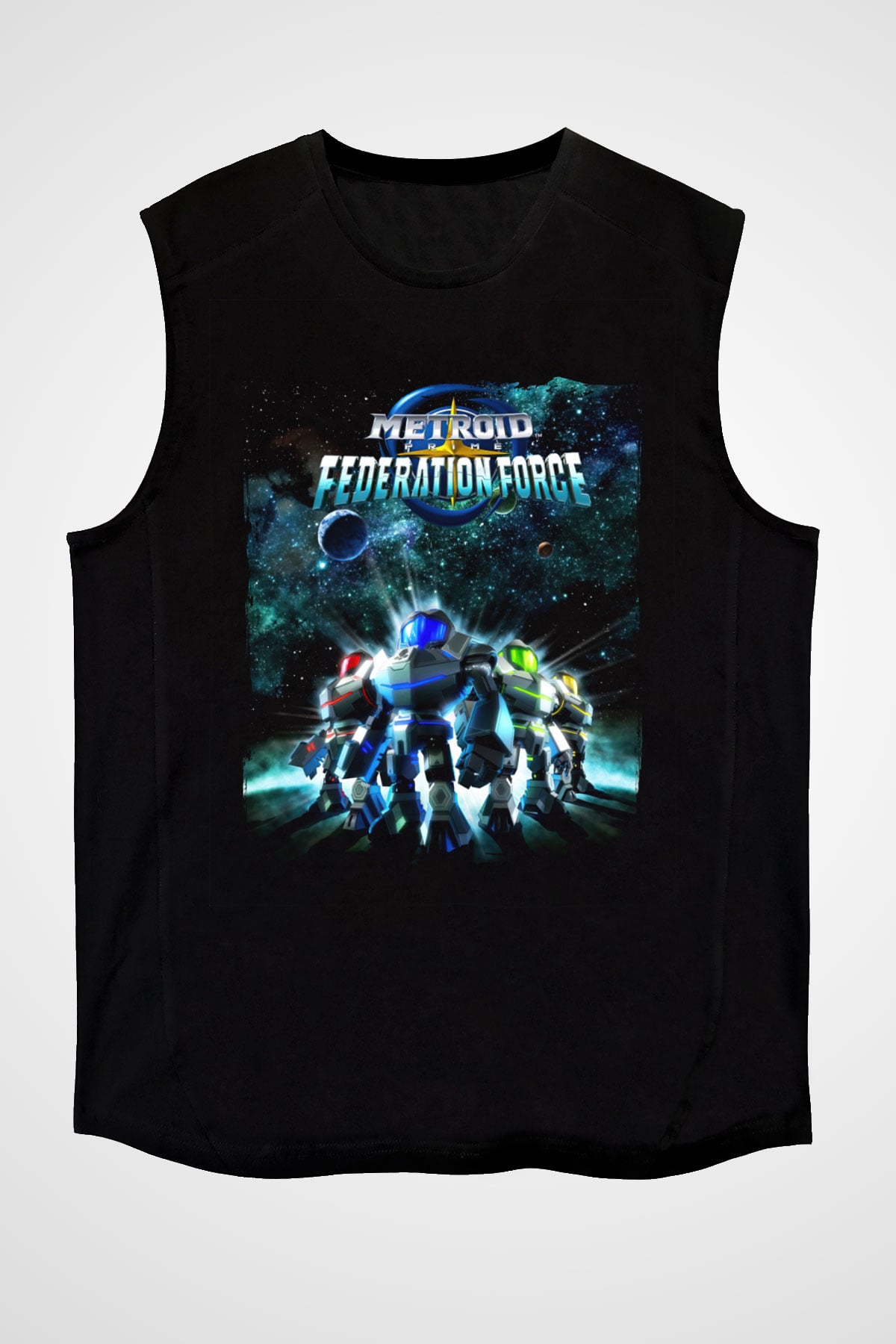 Metroid Prime Siyah Unisex Kolsuz Tişört