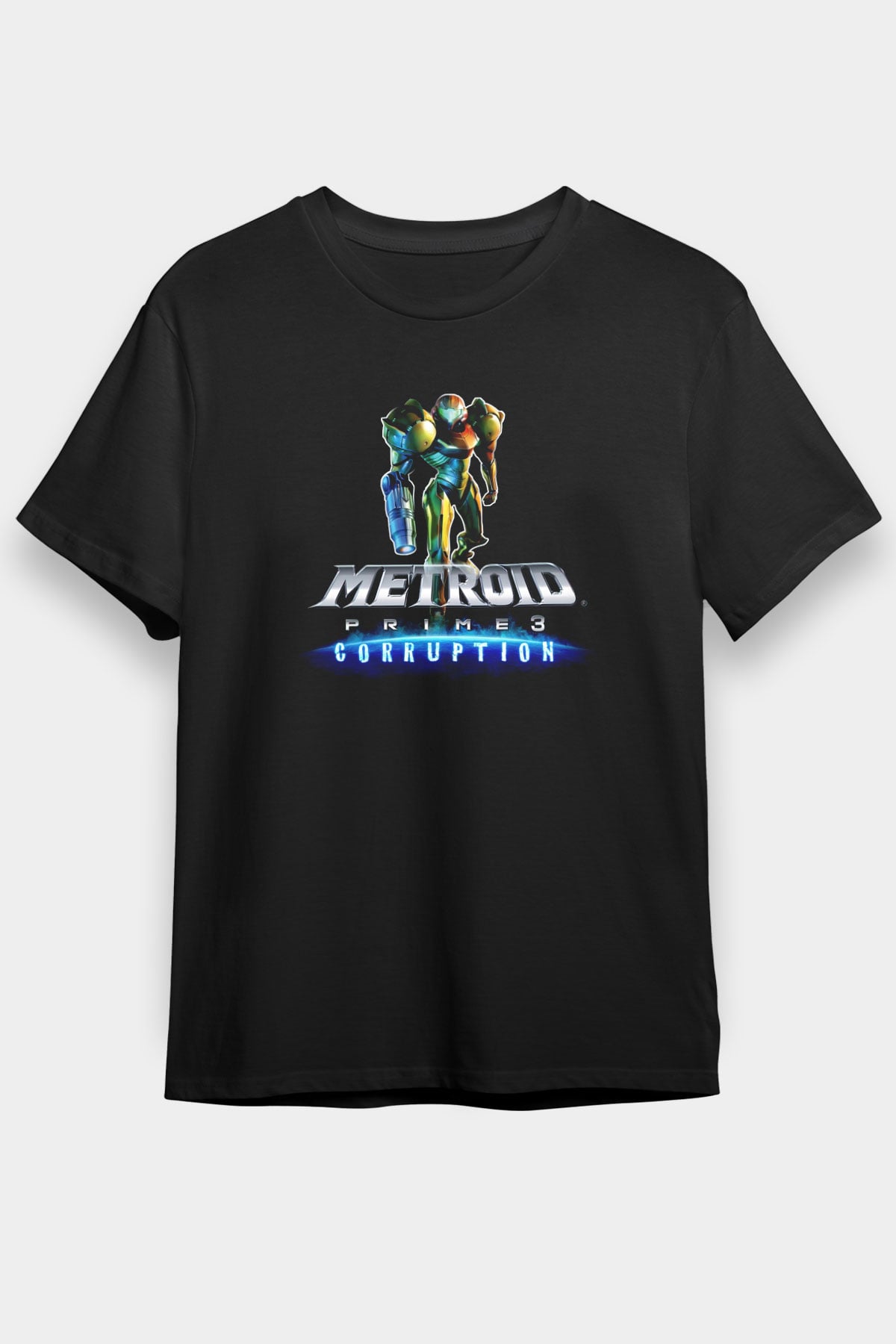 Metroid Prime Siyah Unisex Tişört T-Shirt