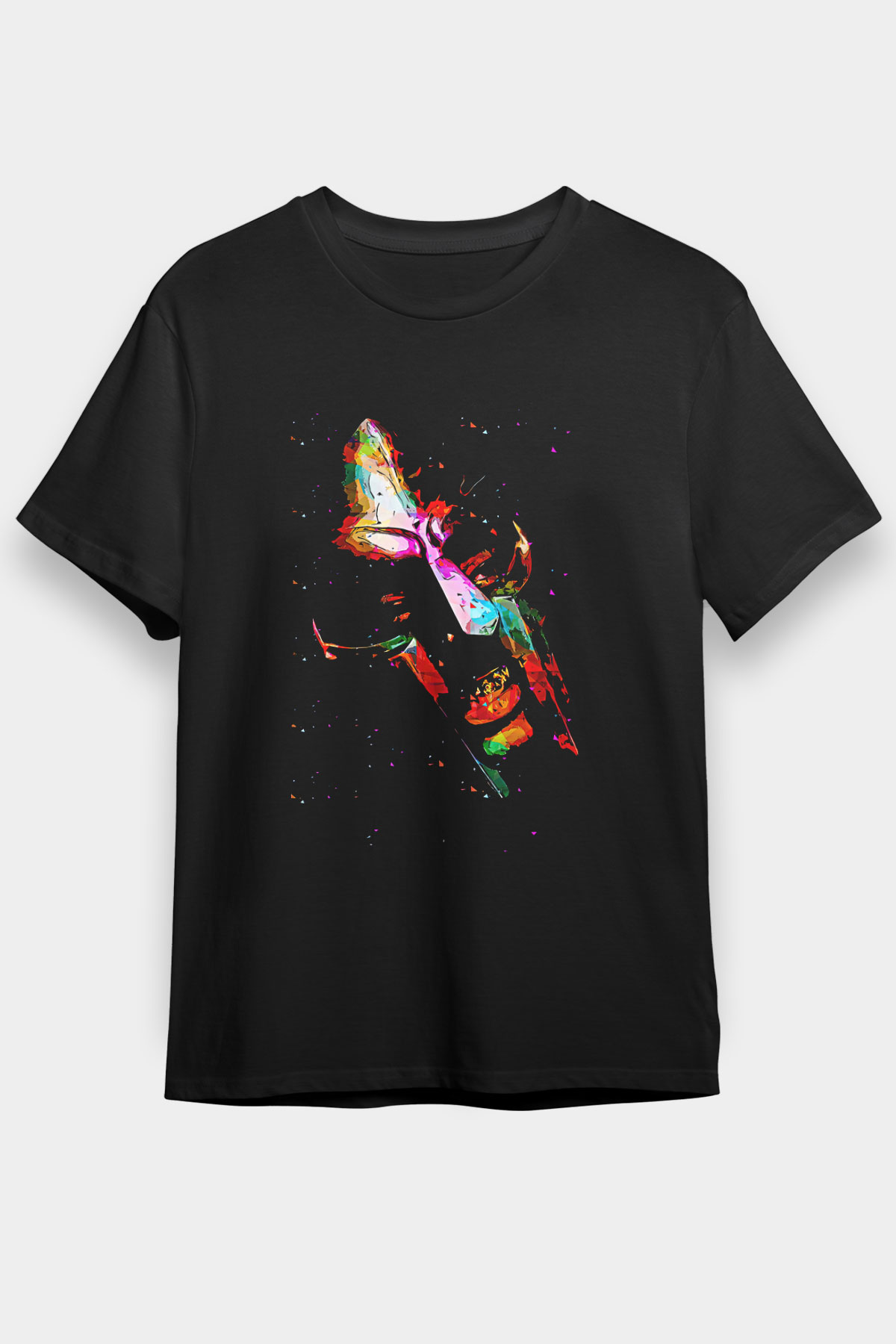 Mf Doom Baskılı Unisex Siyah Tişört - Tshirt