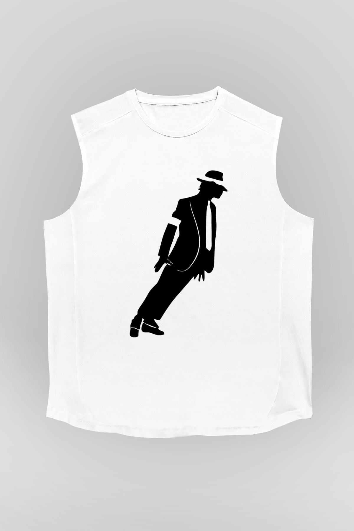 Michael Jackson Beyaz Unisex Kolsuz Tişört