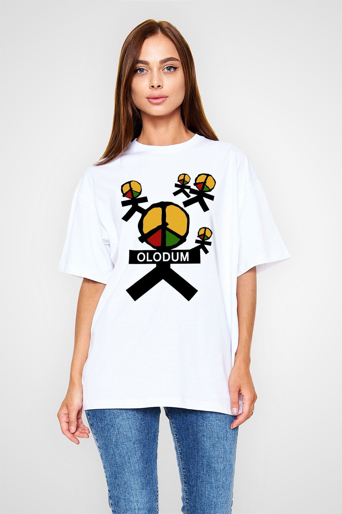 Michael Jackson Beyaz Unisex Oversize Tişört T-Shirt